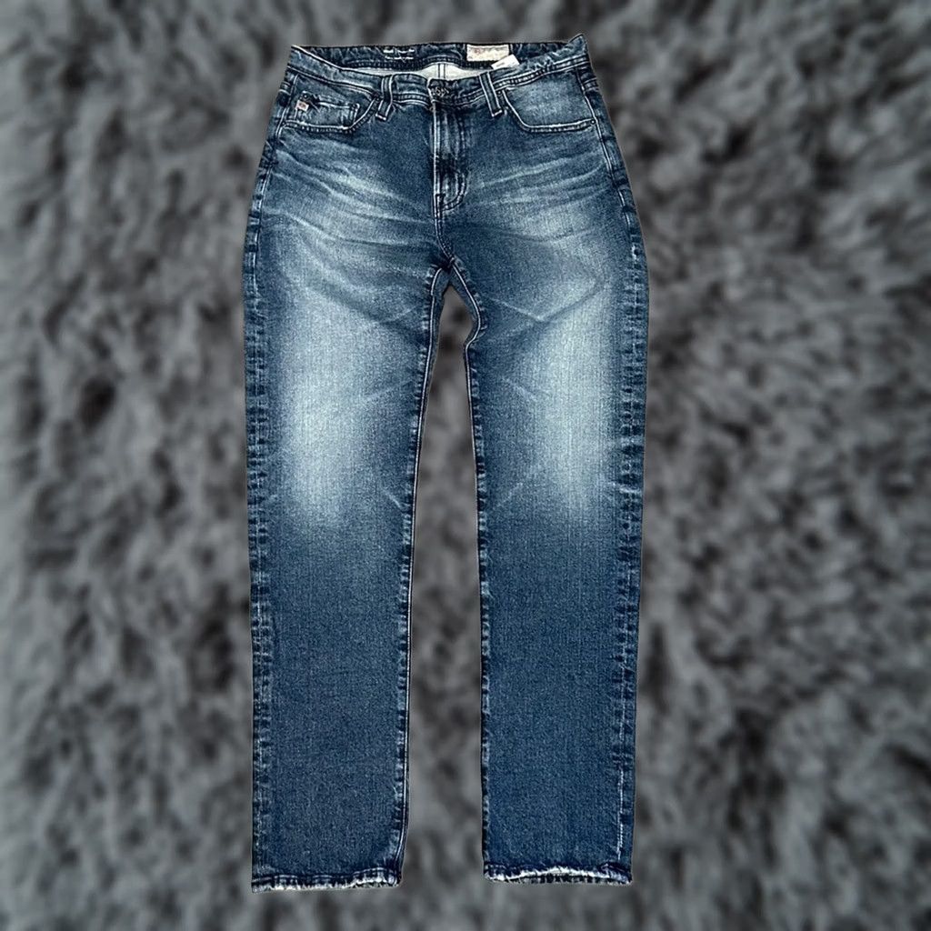 Vintage AG Adriano Goldschmied Denim 360 Tellis Modern Slim Jeans Men 32 Regular Blue 33in Inseam Size US 32 / EU 48 - 1 Thumbnail