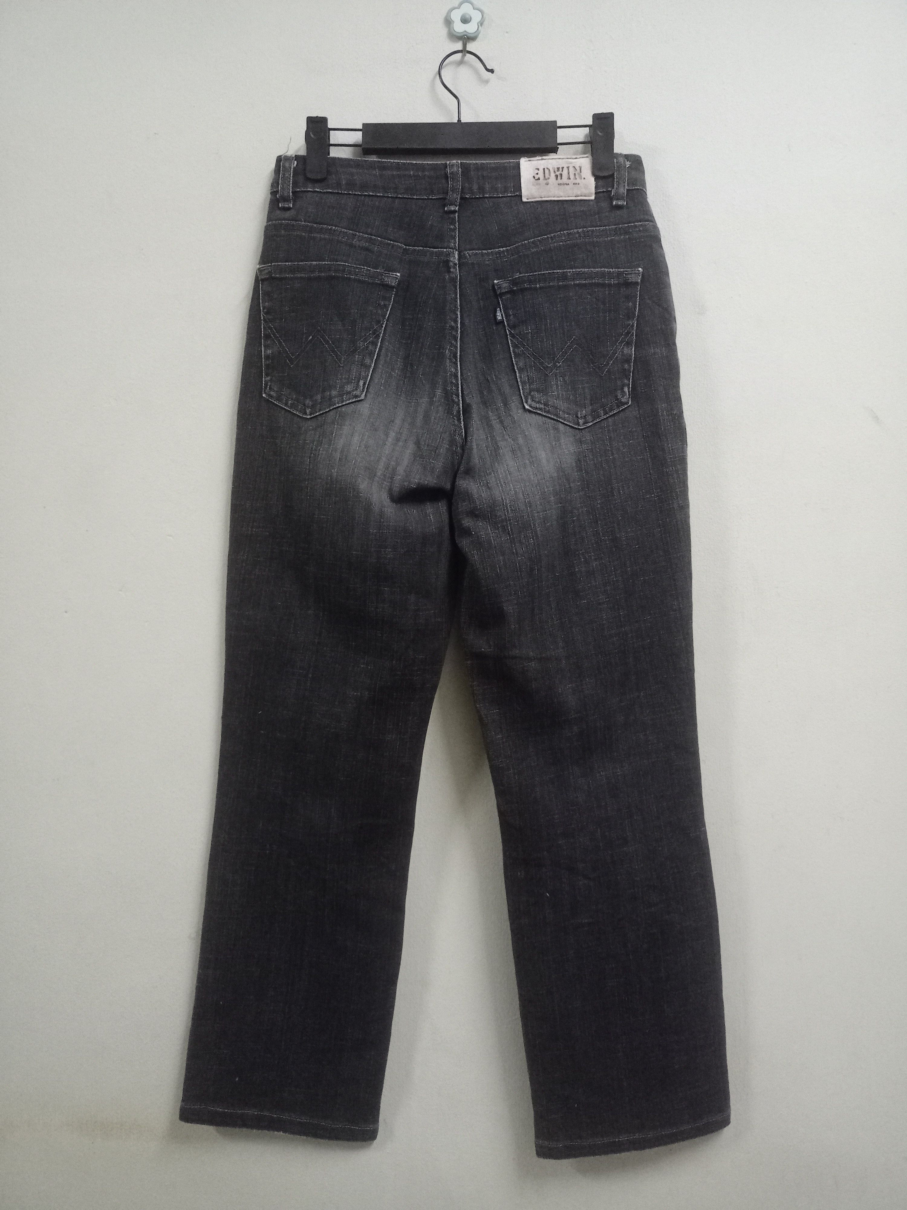 Edwin × Japanese Brand Vintage Edwin Japan Faded Black Distressed Jeans Size US 28 / EU 44 - 2 Thumbnail