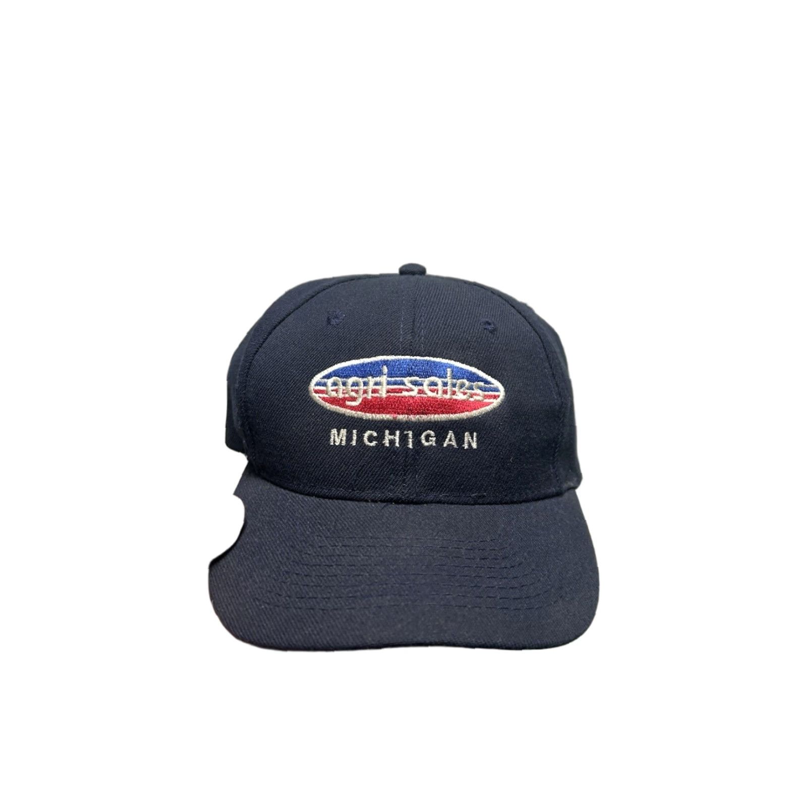 Vintage VINTAGE SnapBack Hat Cap Agri Sales Michigan Bean People Farm Blue Adjustable Mens Size ONE SIZE - 1 Thumbnail