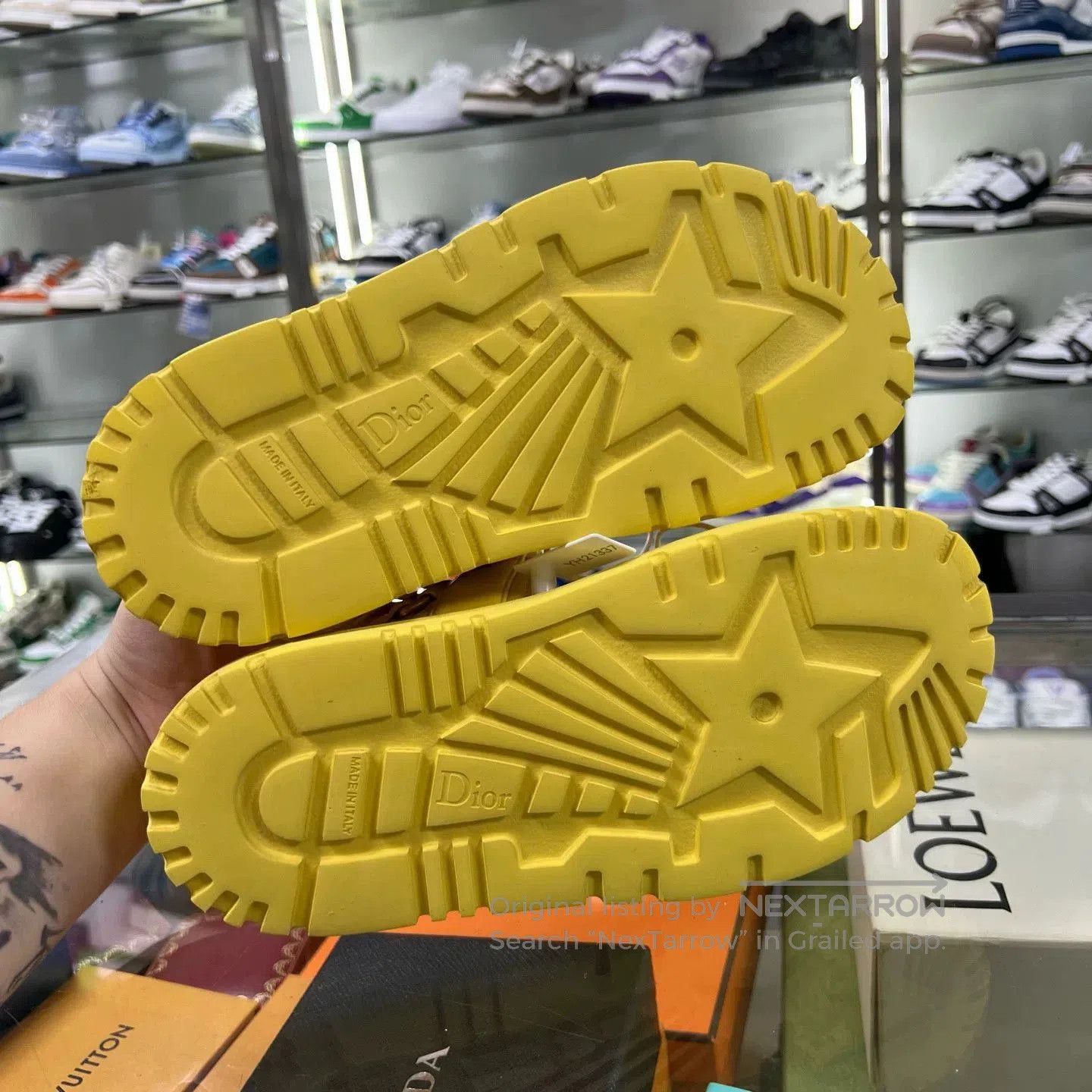 Dior dior yellow leather velcro sandals size 38. Size US 8 / IT 38 - 6 Thumbnail
