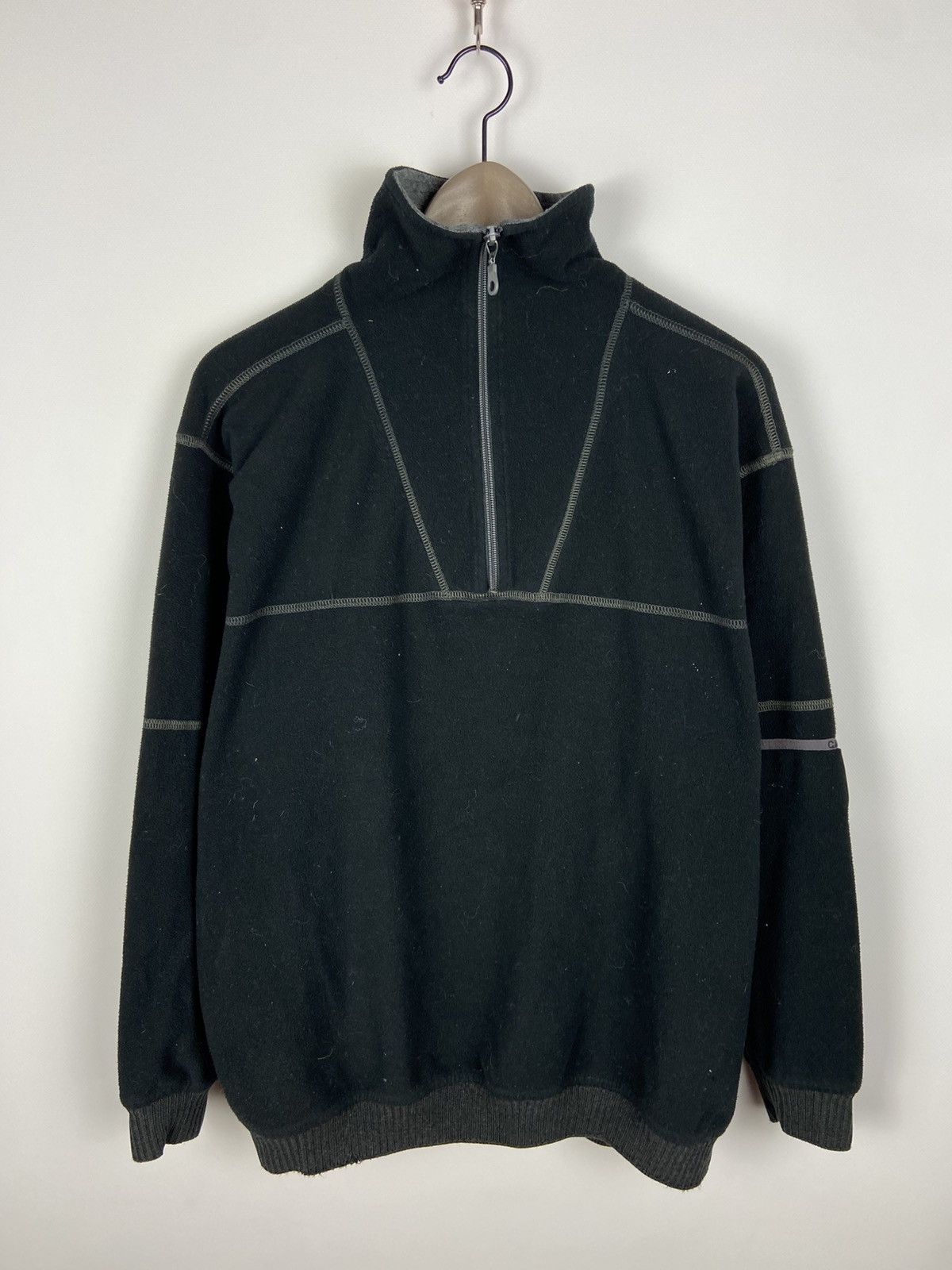 Carlo Colucci × Designer Carlo Colucci 1/4 Zip Mens Back Sweater Logo Long Sleeve Size US M / EU 48-50 / 2 - 1 Thumbnail