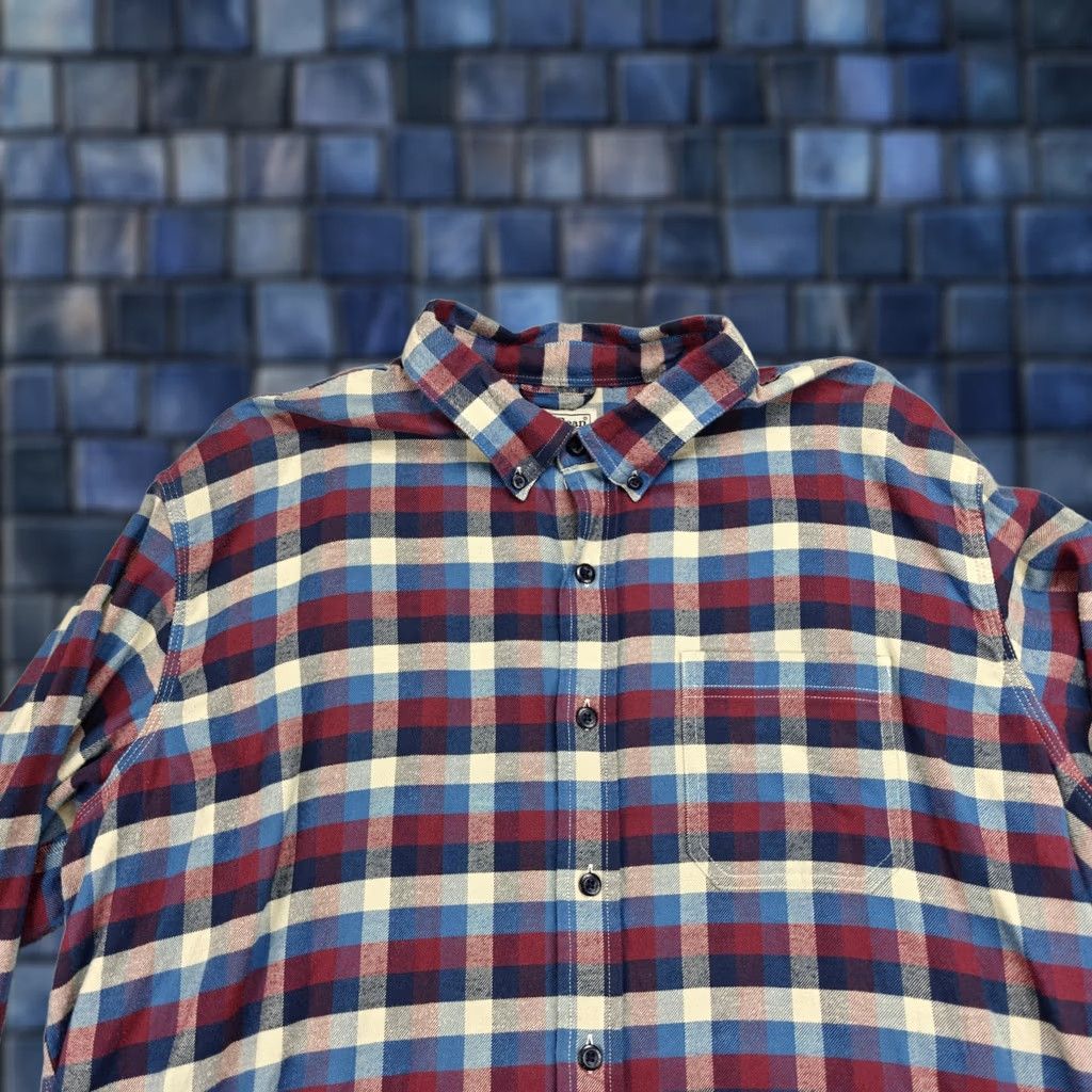 Vintage VINTAGE LL Bean Shirt Mens XL Tall Red Blue Plaid Traditional Fit Flannel Button Down Size US XL / EU 56 / 4 - 1 Thumbnail