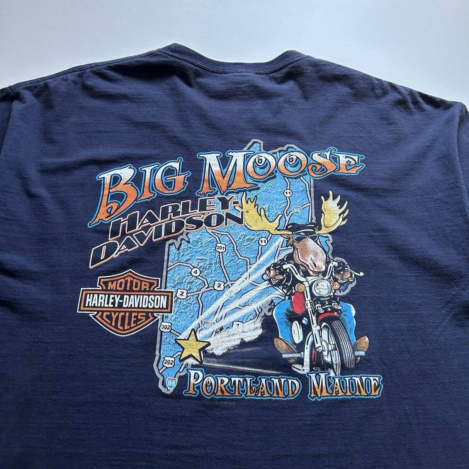 Harley Davidson Vintage Y2K Harley Davidson Motorcycles Graphic T Shirt XXL Size US XXL / EU 58 / 5 - 2 Thumbnail