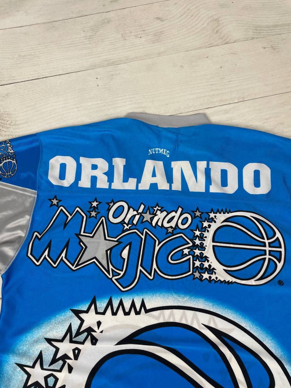 Nutmeg Vintage Nutmeg Mills Orlando Magic All Overprint Shirt 90s Size US M / EU 48-50 / 2 - 17 Thumbnail