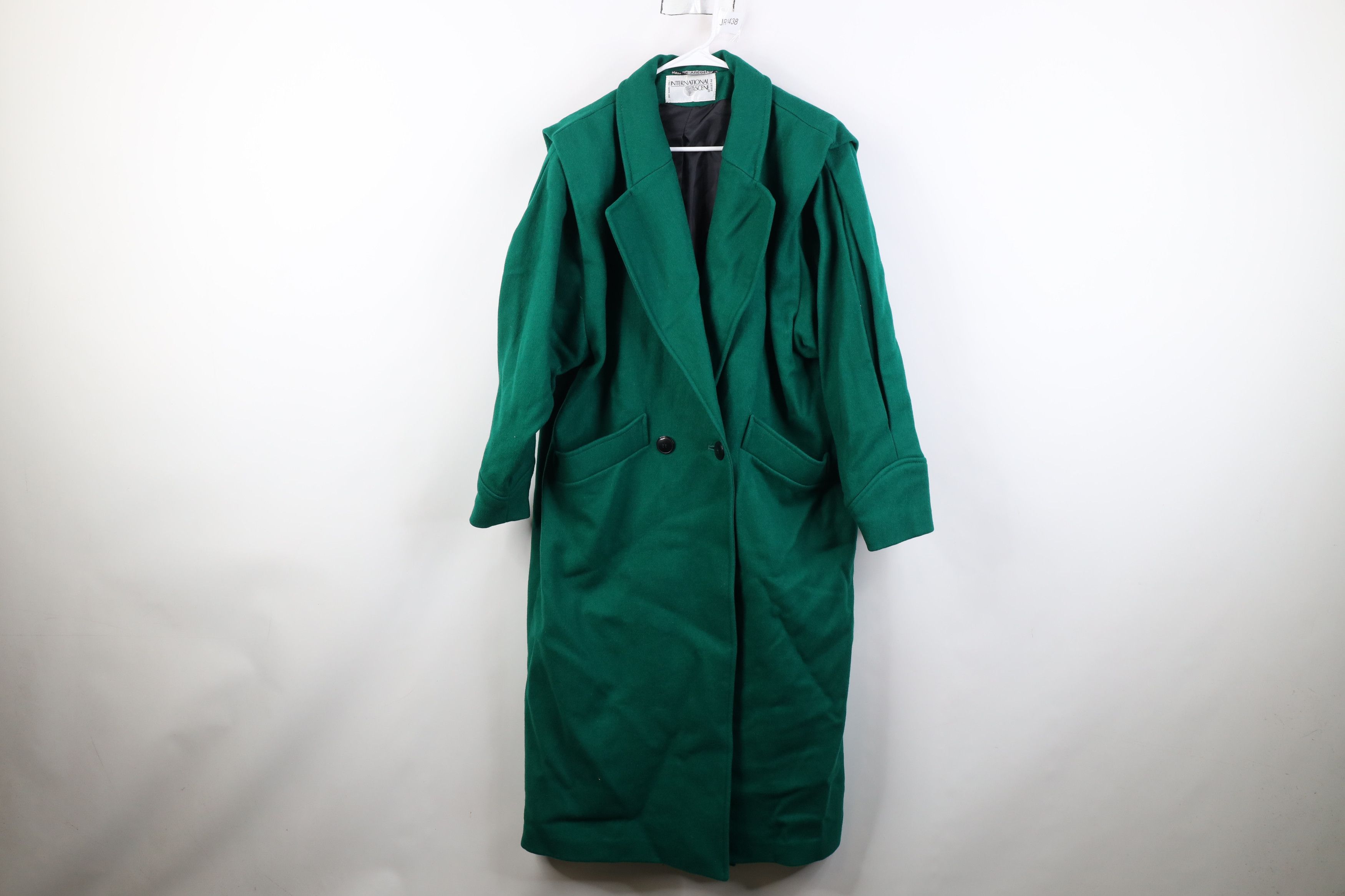Vintage Vintage 90s Streetwear Overcoat Trench Coat Jacket Green Size M / US 6-8 / IT 42-44 - 1 Thumbnail