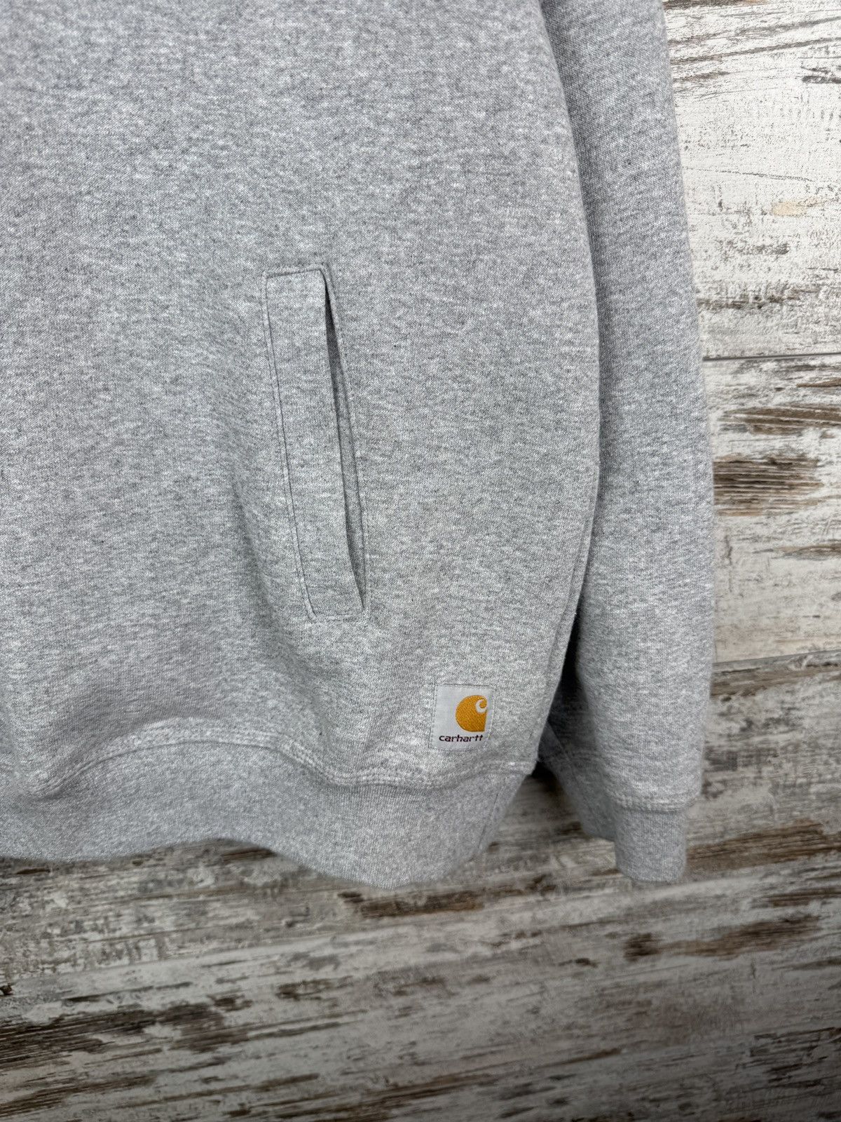 Carhartt Mens Vintage Carhartt Wip Sweatshirt 1/3 zip jacket grey Size US M / EU 48-50 / 2 - 5 Thumbnail