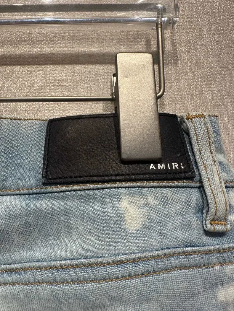 Amiri Amiri Size 32 Emir Painted Hole Jeans Size US 32 / EU 48 - 5 Thumbnail