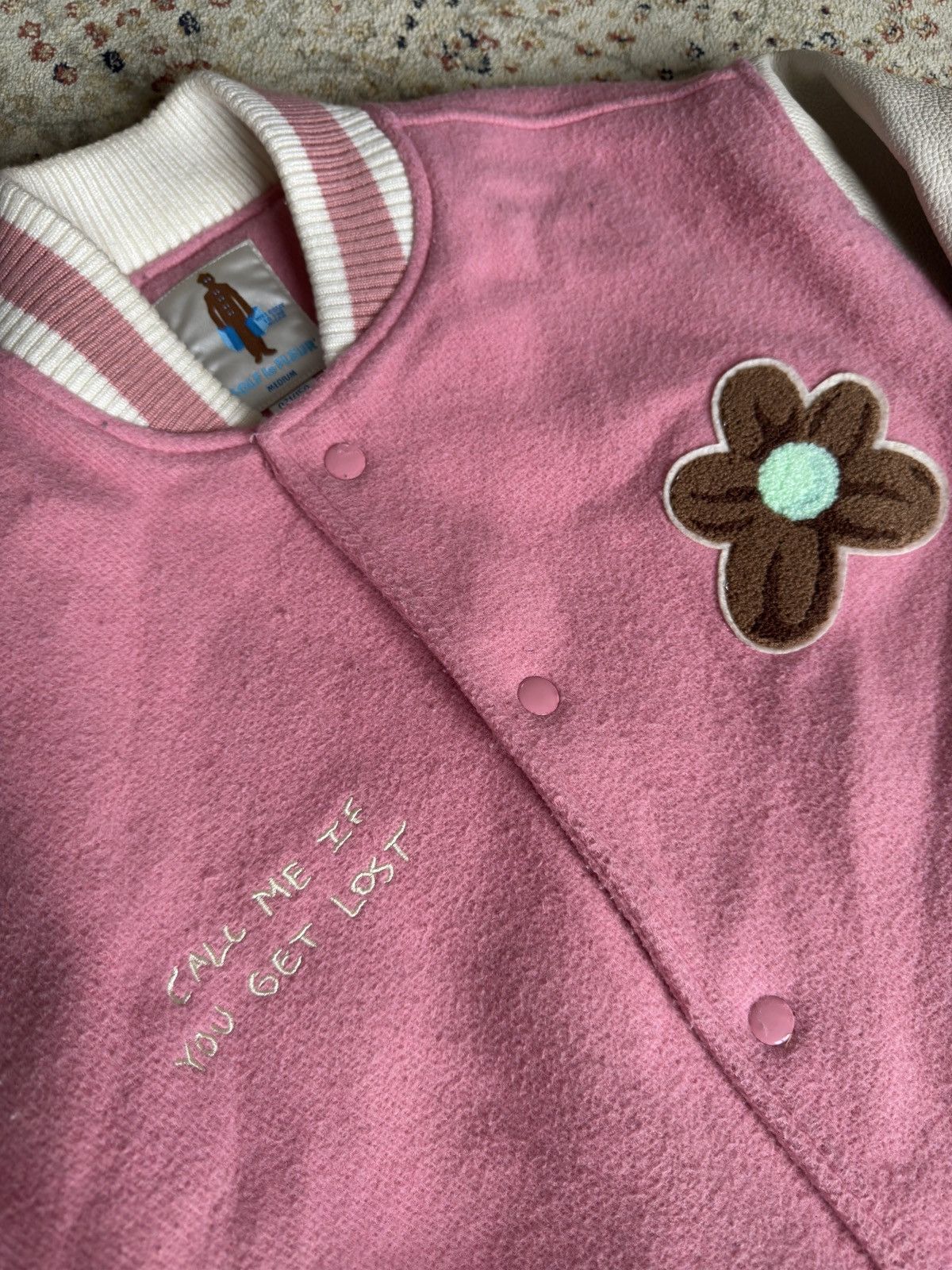 Golf le Fleur Golf le fleur leather jacket call me if you get lost Size US M / EU 48-50 / 2 - 2 Thumbnail