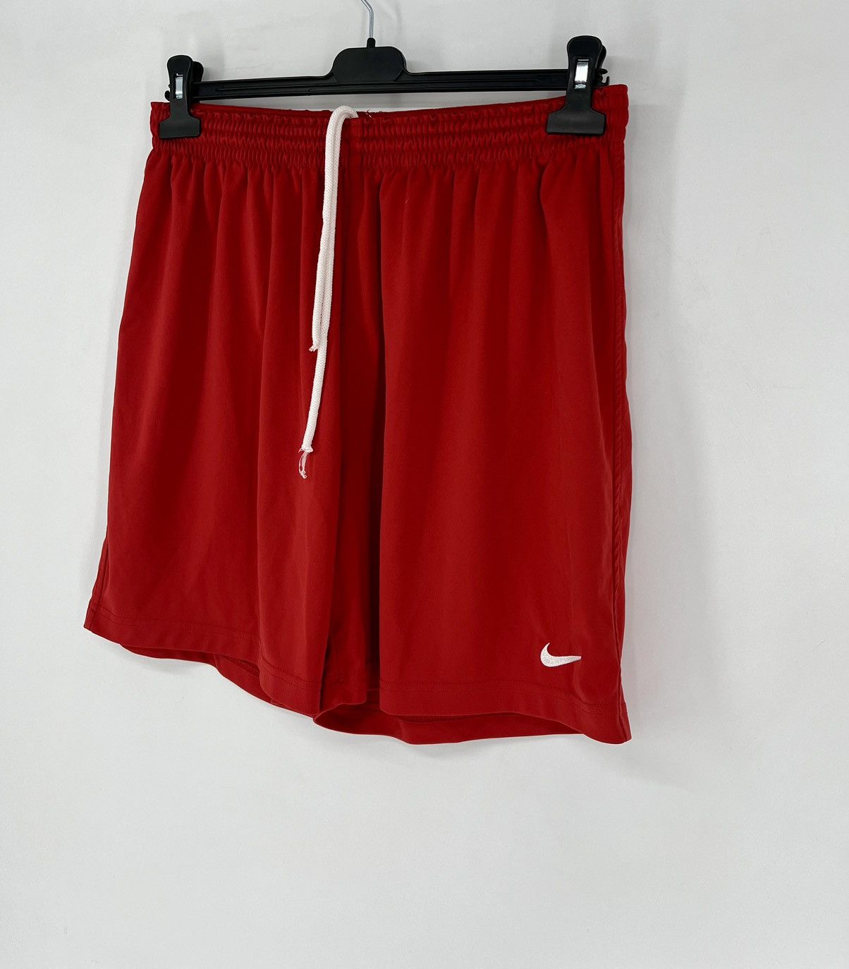 Nike 90s Vintage Nike Red Nylon Mini Swoosh Shorts Travis Styl Size US 40 / EU 56 - 3 Thumbnail