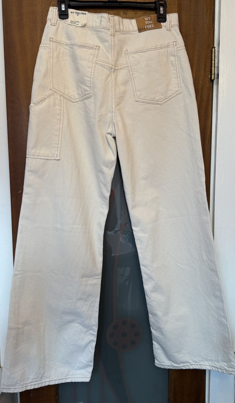 Free People Free People Tinsley Baggy High Rise Straight Leg Denim 28 Size 28" / US 6 / IT 42 - 8 Thumbnail