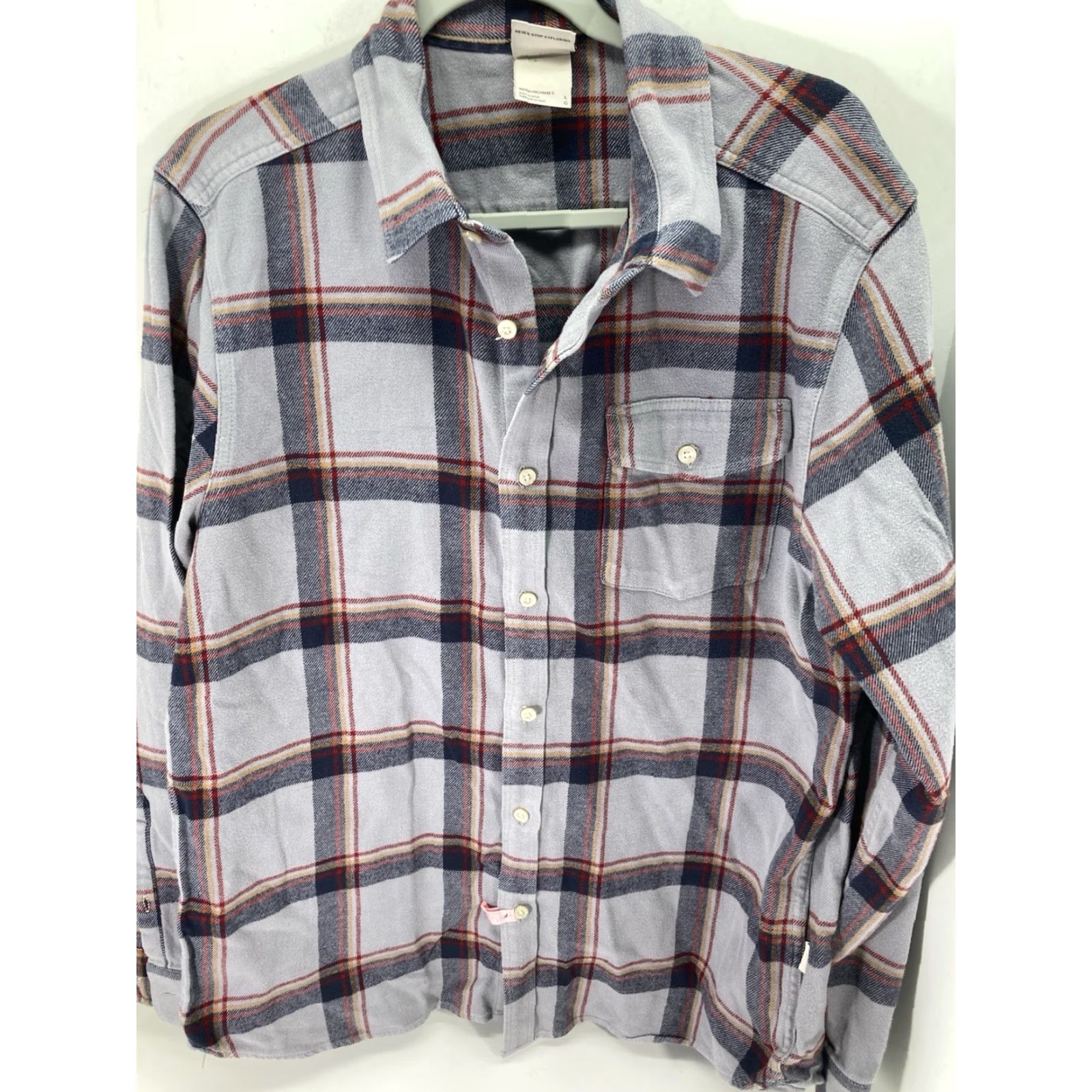 The North Face The North Face Shirt Men Large Gray Plaid Flannel Button Long Sleeve Heavy Size US L / EU 52-54 / 3 - 2 Thumbnail