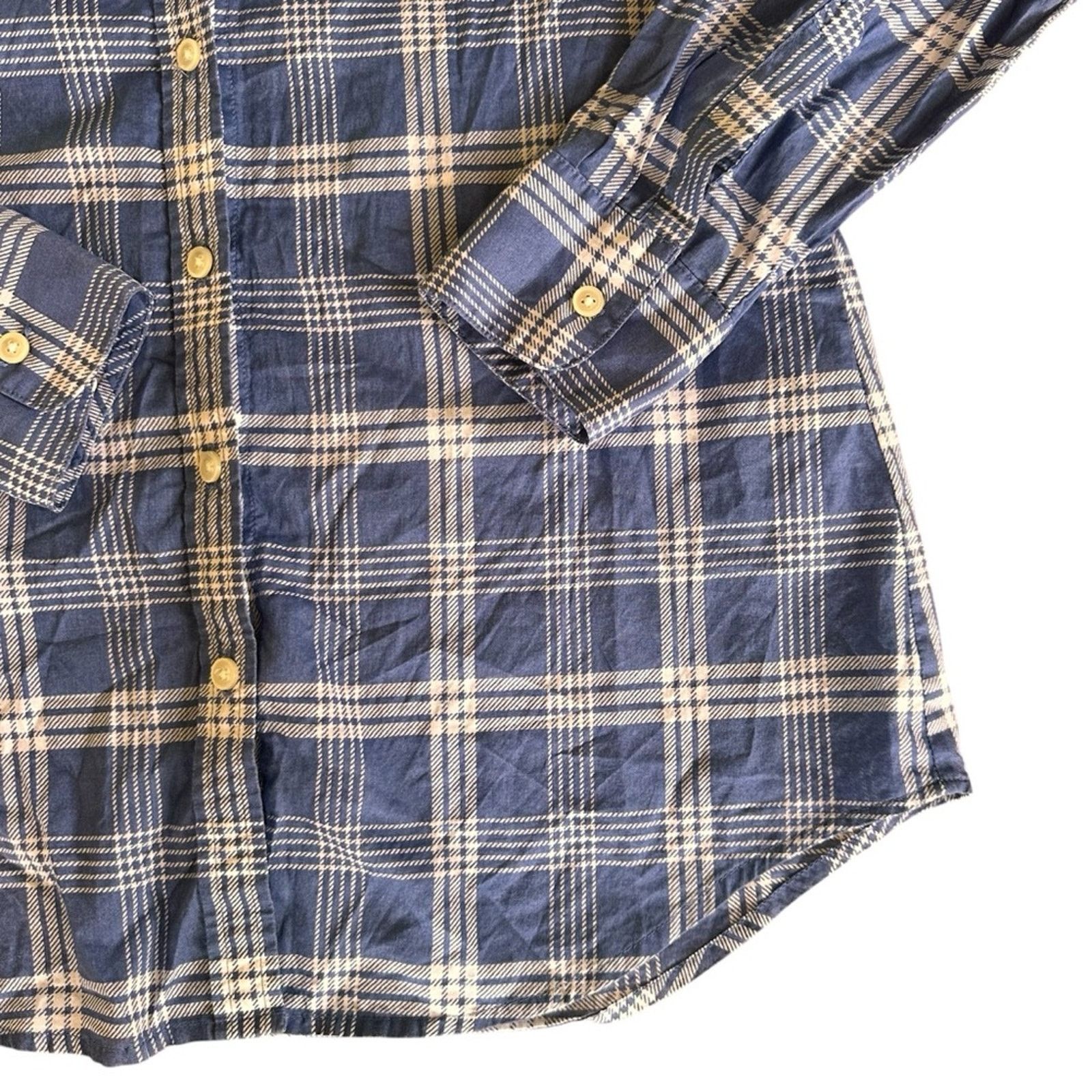 Banana Republic Banana Republic Soft Wash Button-Down Shirt – White/Blue Size S / US 4 / IT 40 - 2 Thumbnail