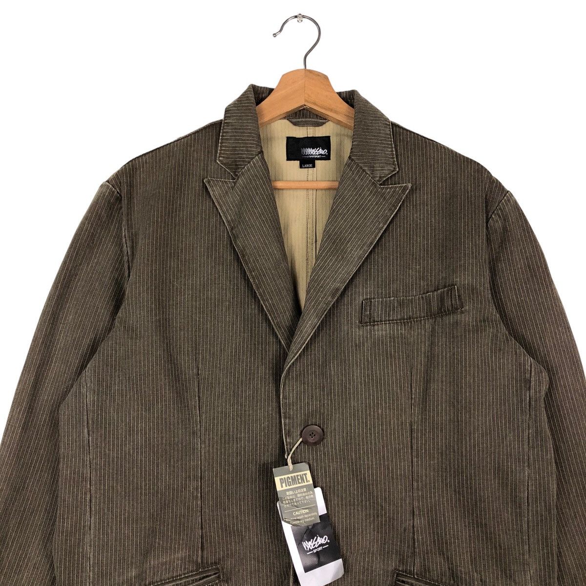 Issey Miyake 🔥Vintage Chore Hickory Work Jacket Mossimo Pigment Size US L / EU 52-54 / 3 - 4 Thumbnail