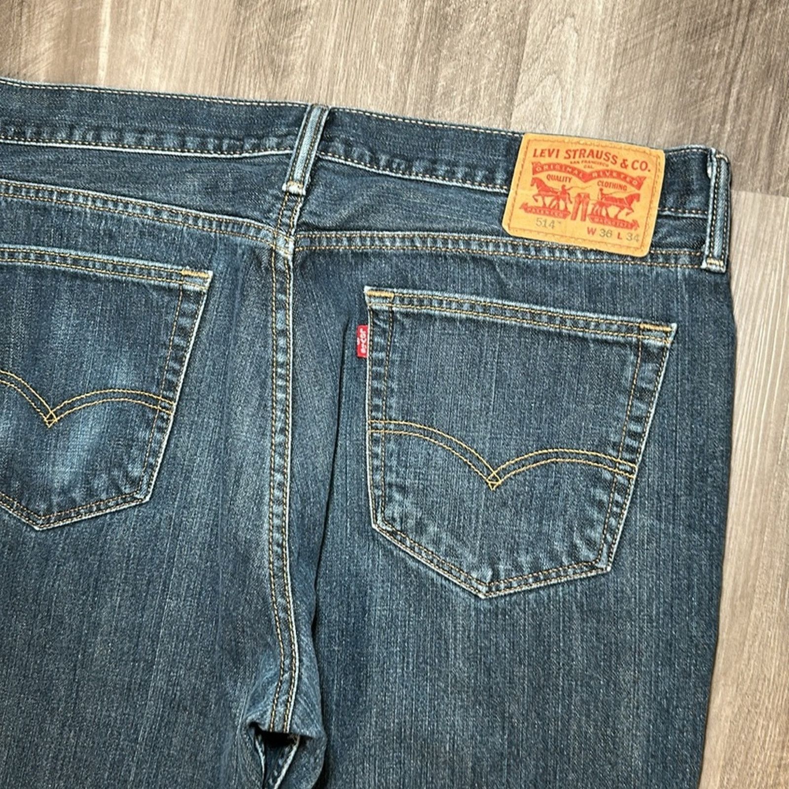 Levi's Levi’s 514 Straight Fit Jeans - 36x34 Size US 36 / EU 52 - 5 Thumbnail