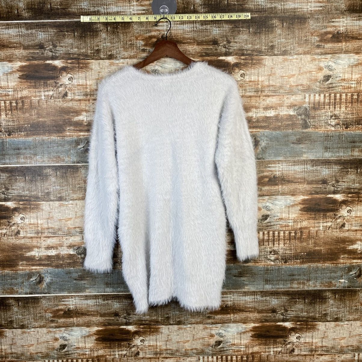 Homespun Knitwear DL Cinema Club Gray fur shaggy mohair Knitwear #C1108 Size L / US 10 / IT 46 - 12 Thumbnail