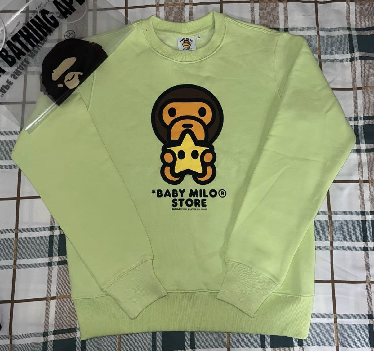 Bape BAPE OG Nigo Era, Mint Yellowish Green Sweatshirt. Size US M / EU 48-50 / 2 - 1 Thumbnail