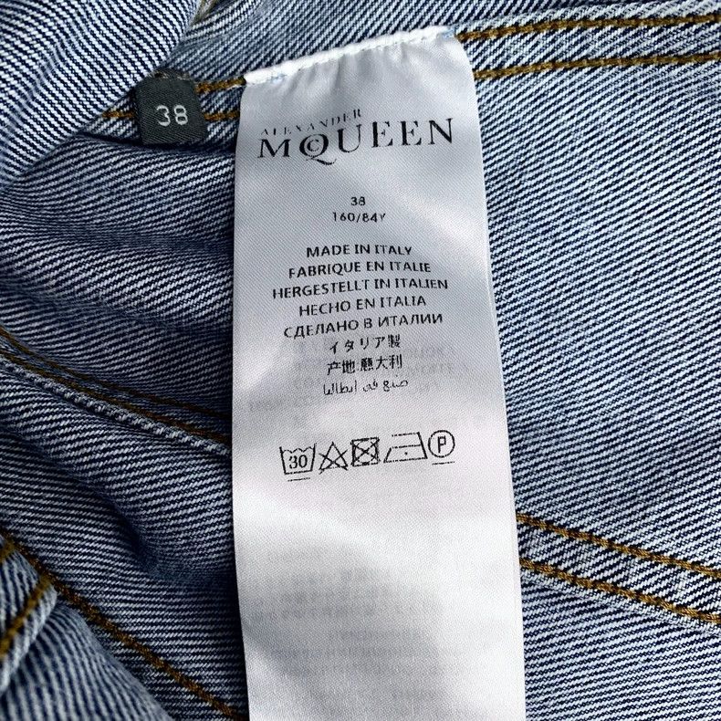 Alexander McQueen Alexander Mcqueen Blue strap off-the-shoulder cotton long- Size XS / US 0-2 / IT 36-38 - 6 Thumbnail