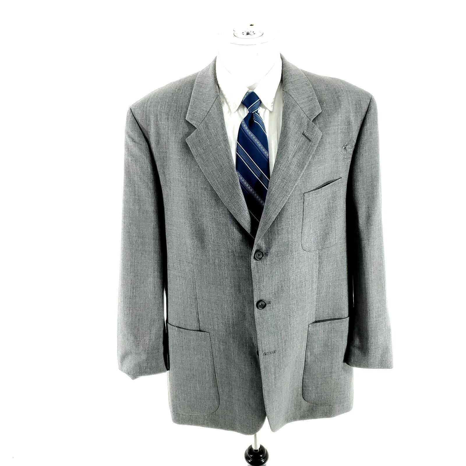 Joseph & Feiss DAMAGED Joseph & Feiss International Wool 3 Button Blazer 44 Size 44R - 3 Thumbnail