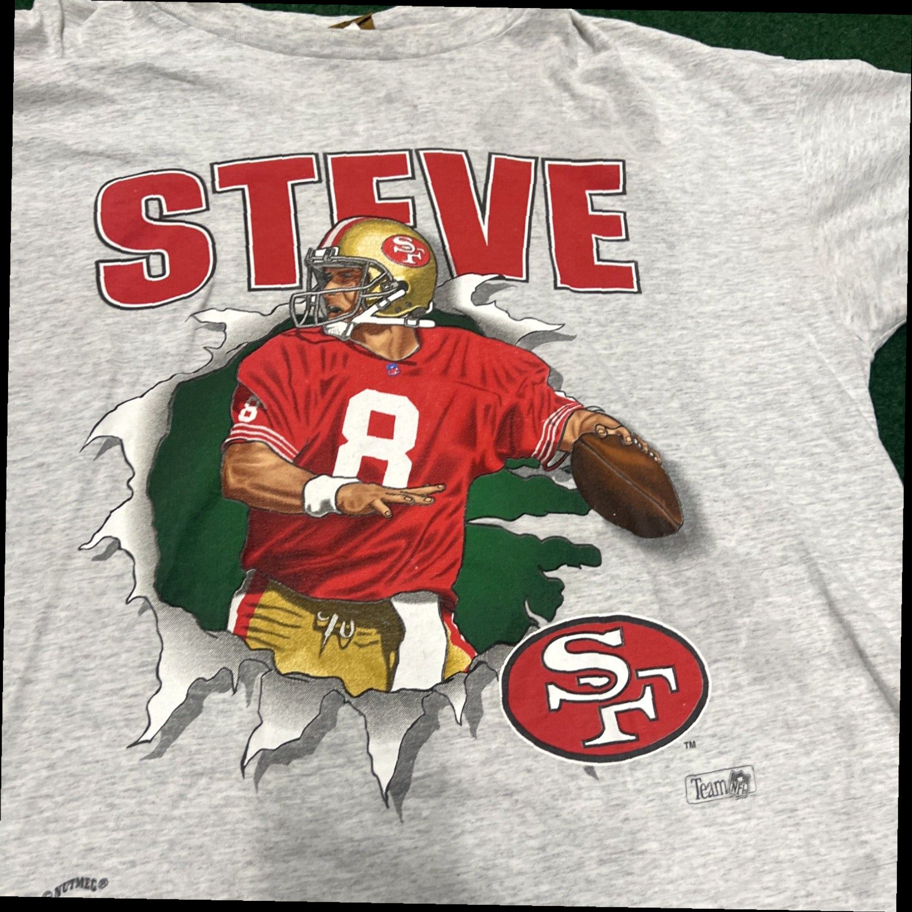 Nutmeg Vintage 90s Nutmeg Steve Young 49ers Shirt Size XL Front N Back San Fran NFL Size US XL / EU 56 / 4 - 3 Thumbnail