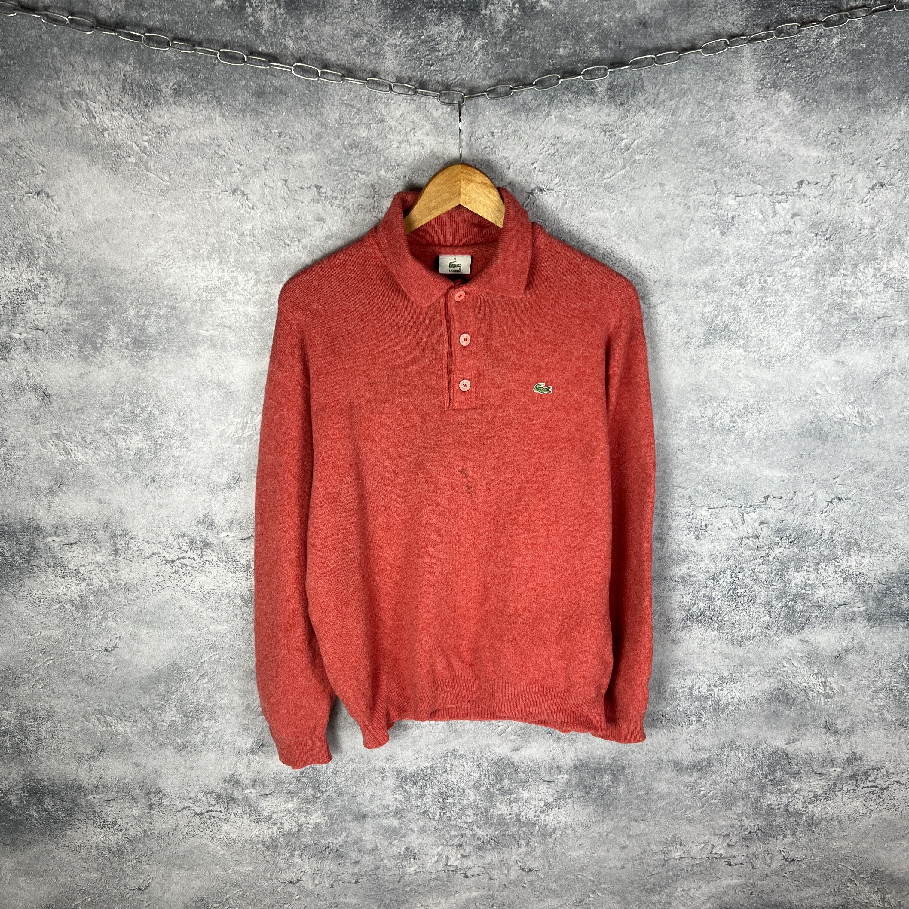 Lacoste Lacoste Sweater Men's 1/3 Size 6 Red Long Sleeve Size US L / EU 52-54 / 3 - 1 Thumbnail