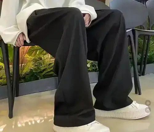 Japanese Brand × Vintage Streetwear Vintage Pleated flare black dress pants Size US 32 / EU 48 - 4 Thumbnail
