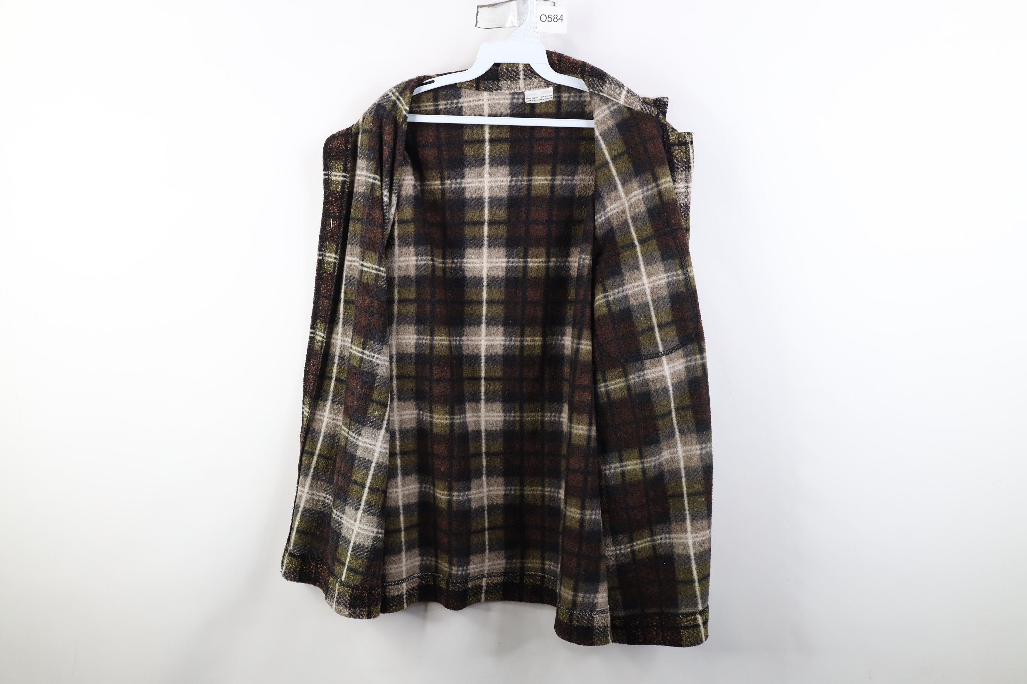 Vintage Vintage 90s Streetwear Fleece Button Shirt Jacket Jac Shirt Size XL / US 12-14 / IT 48-50 - 8 Thumbnail