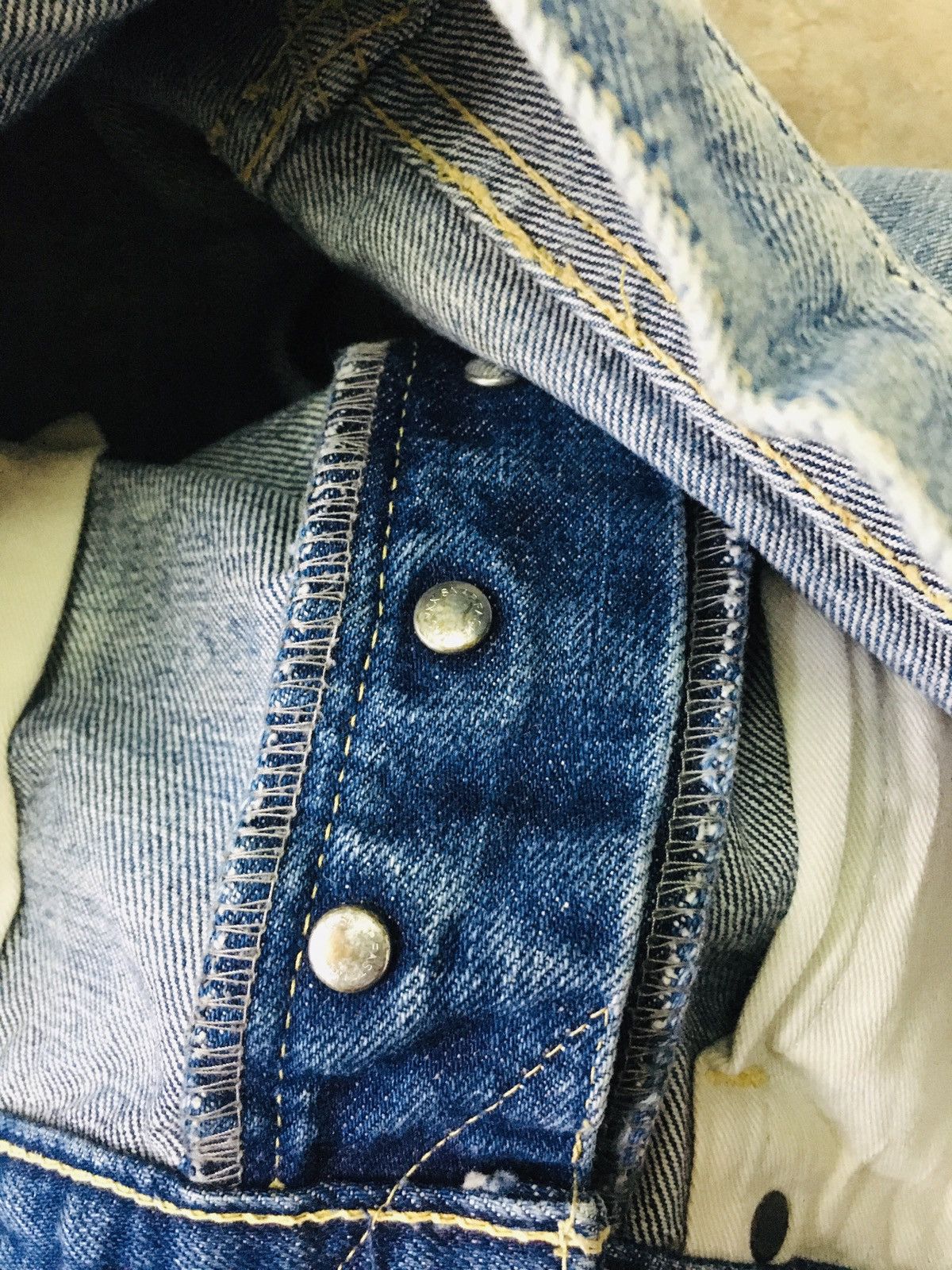 Japanese Brand W Craft Union Distressed Jeans (15) Size US 32 / EU 48 - 8 Thumbnail