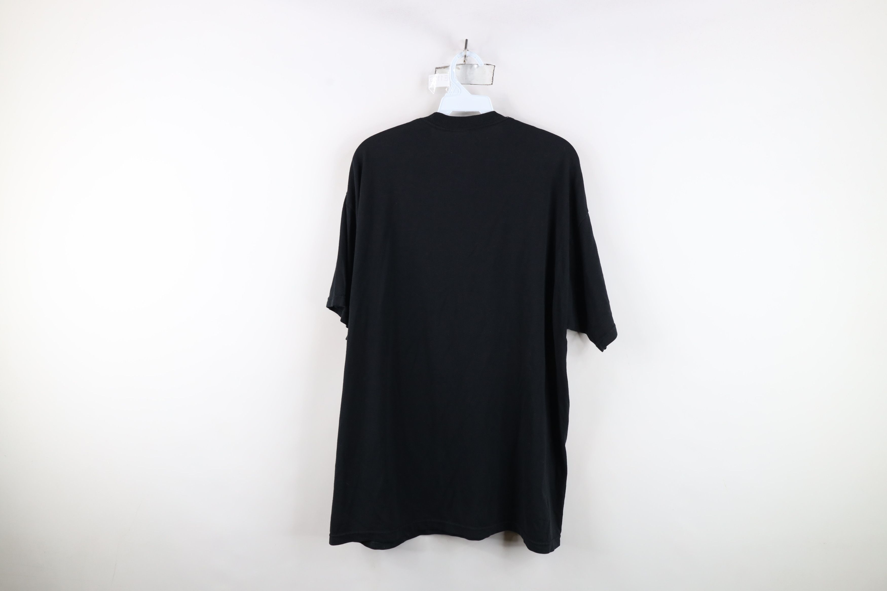 Vintage Vintage 90s Y2K Streetwear Blank Heavyweight T-Shirt Black Size US XL / EU 56 / 4 - 12 Thumbnail