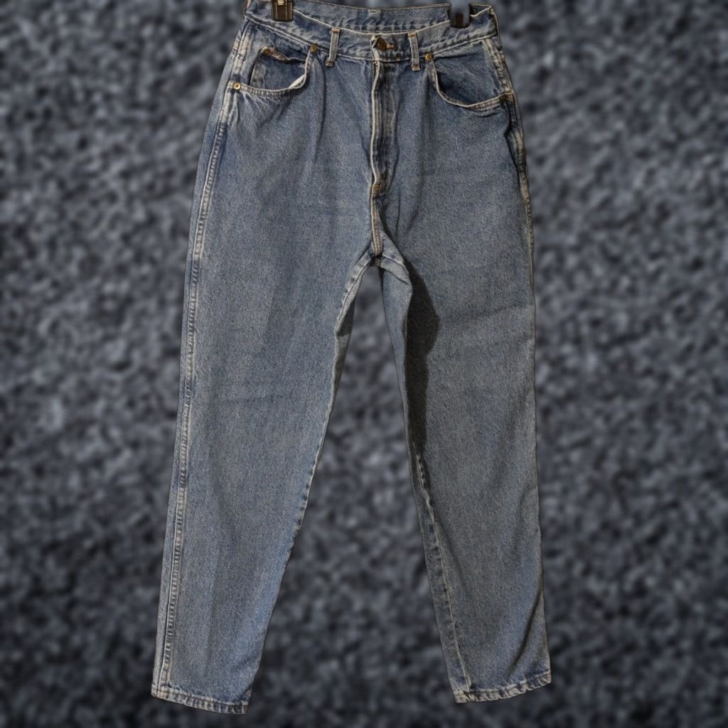 Vintage VINTAGE CHIC Jeans Blue Mom High-Rise Med Wash Denim 100% Cotton Womens 16 #A2-33 Size 29" - 1 Thumbnail