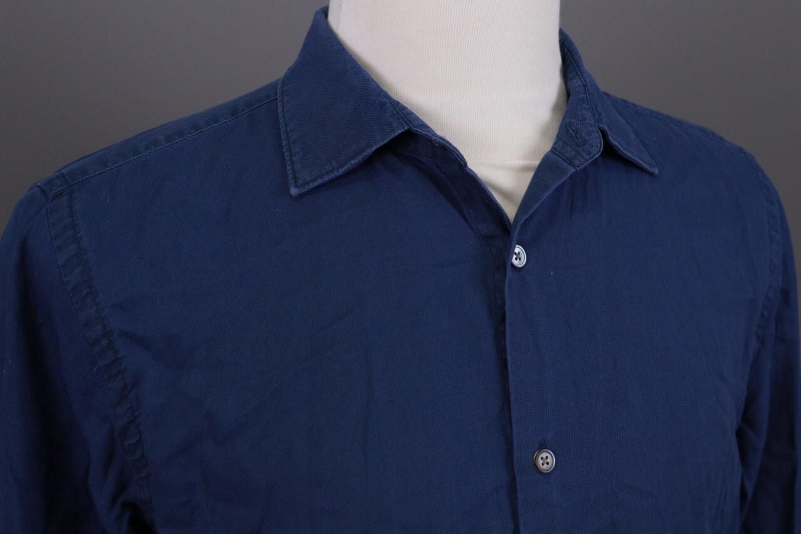 CLOSED Closed Regular Blue Long Sleeve Button Down Shirt Size L Size US L / EU 52-54 / 3 - 4 Thumbnail