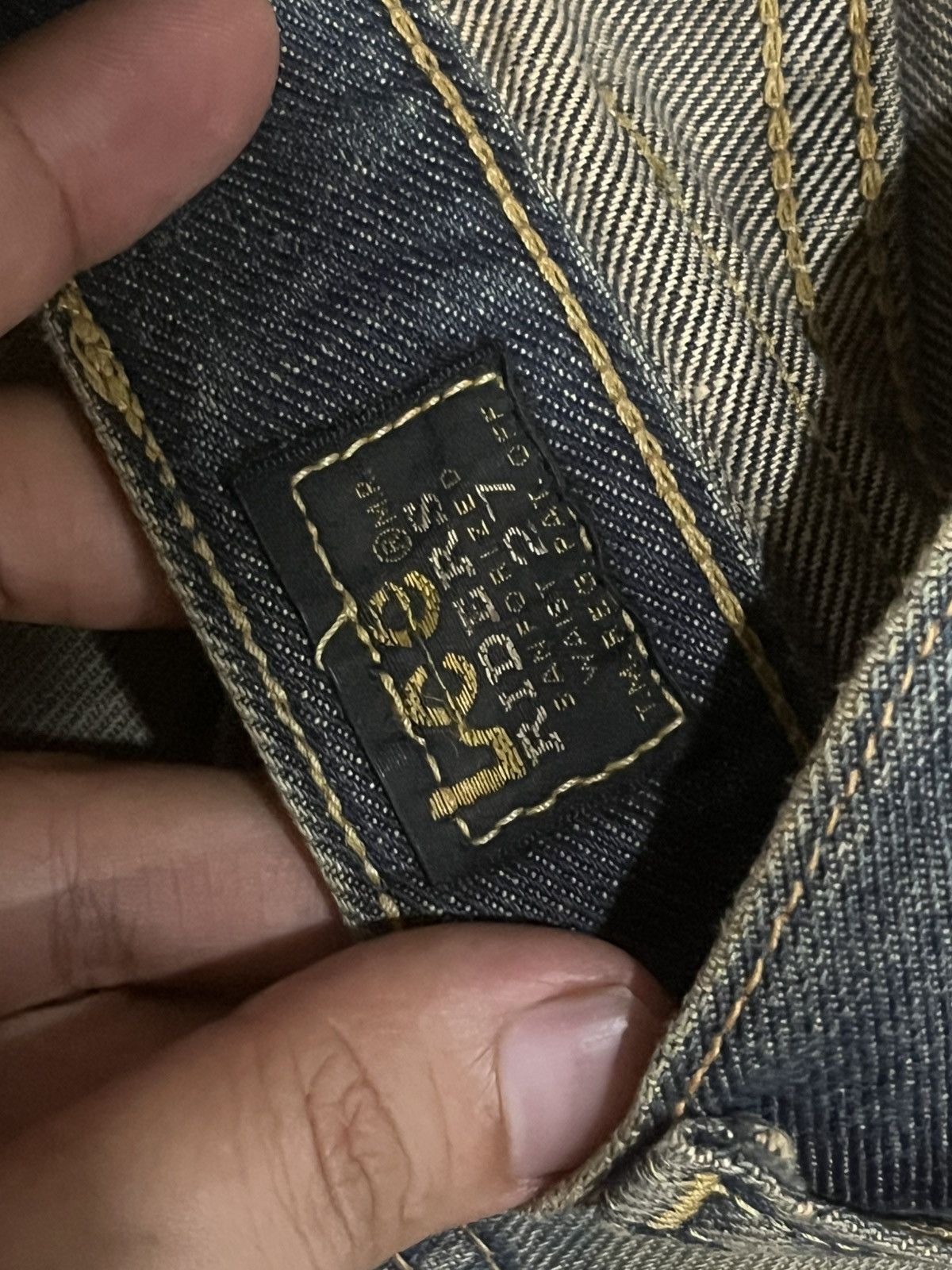 Vintage ⚡️Selvedge⚡️Vintage Lee Riders Sanforized Mud Washed Jeans Size US 27 - 23 Thumbnail