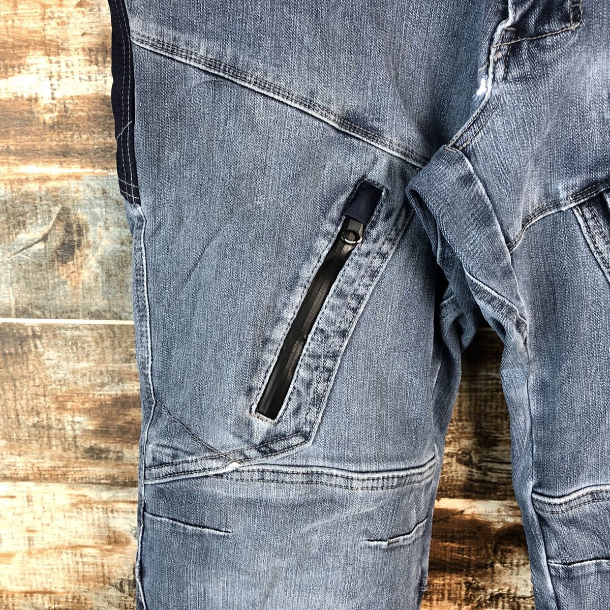 Japanese Brand Tora japan vintage ripped Blue Denim Pants #A2159 Size US 32 / EU 48 - 13 Thumbnail
