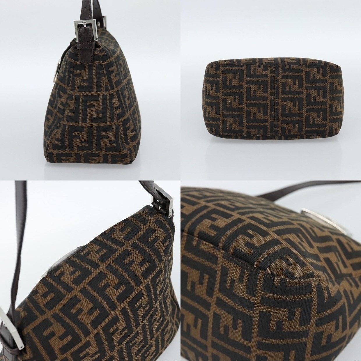 Fendi Fendi Zucca Mamma Baguette Shoulder Bag Black Size ONE SIZE - 14 Thumbnail