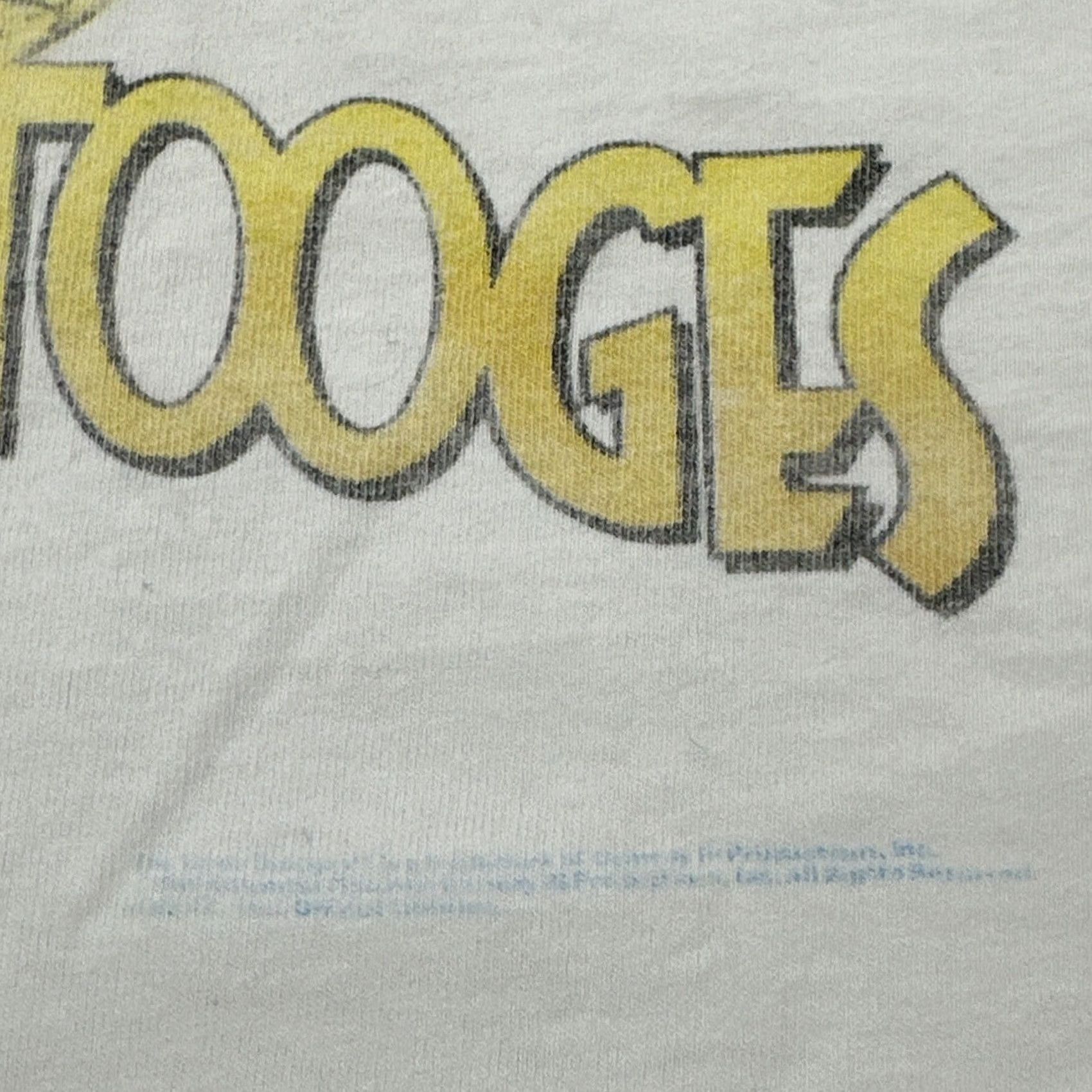 Vintage VINTAGE Oneita T-Shirt Stoogies 90s White Crew Neck Short Sleeve 3 Graphic Print Mens Size US M / EU 48-50 / 2 - 5 Thumbnail