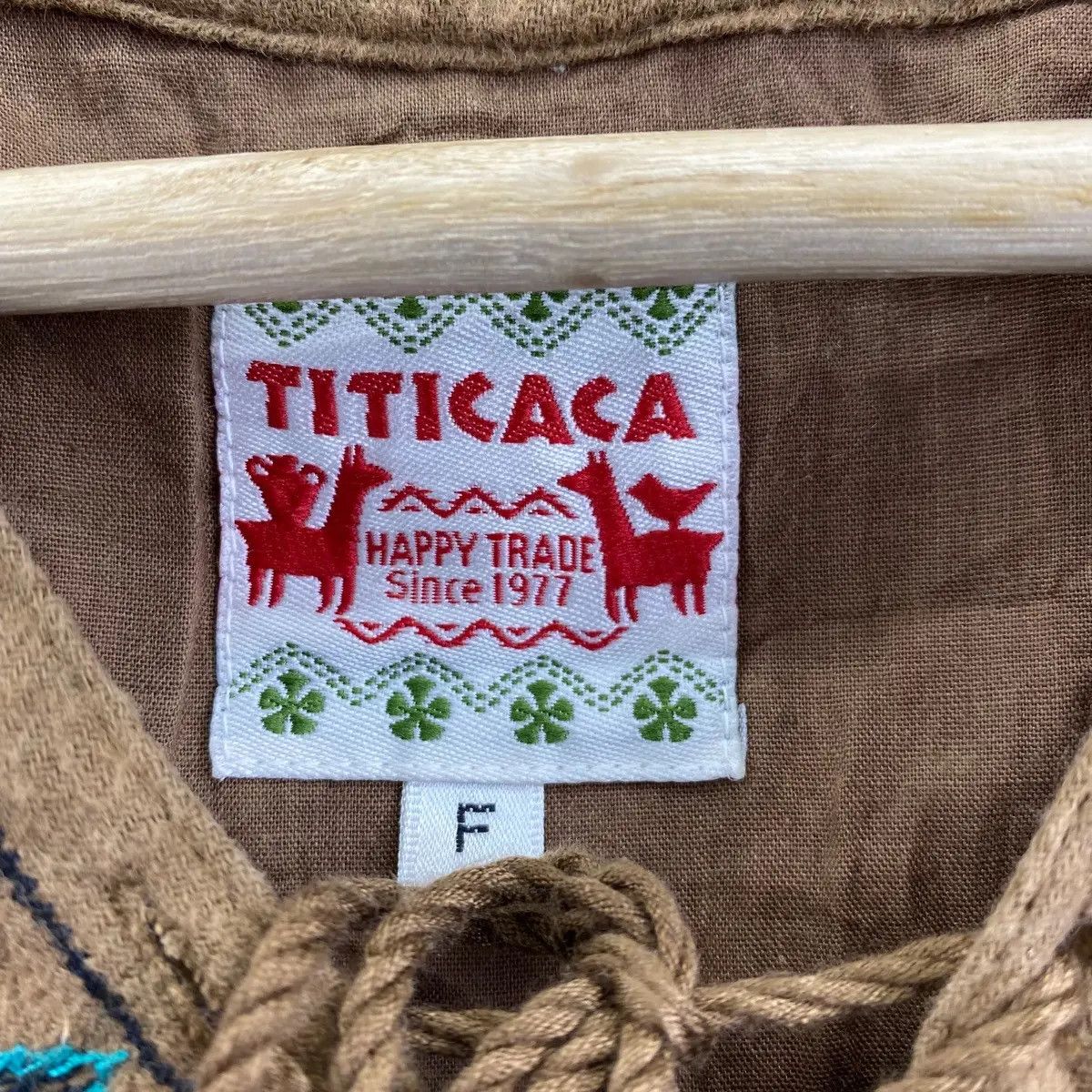 Vintage Vtg TITICACA NAVAJO AZTEC Aboriginal Blouse Sweater Pullover Size M / US 6-8 / IT 42-44 - 7 Thumbnail
