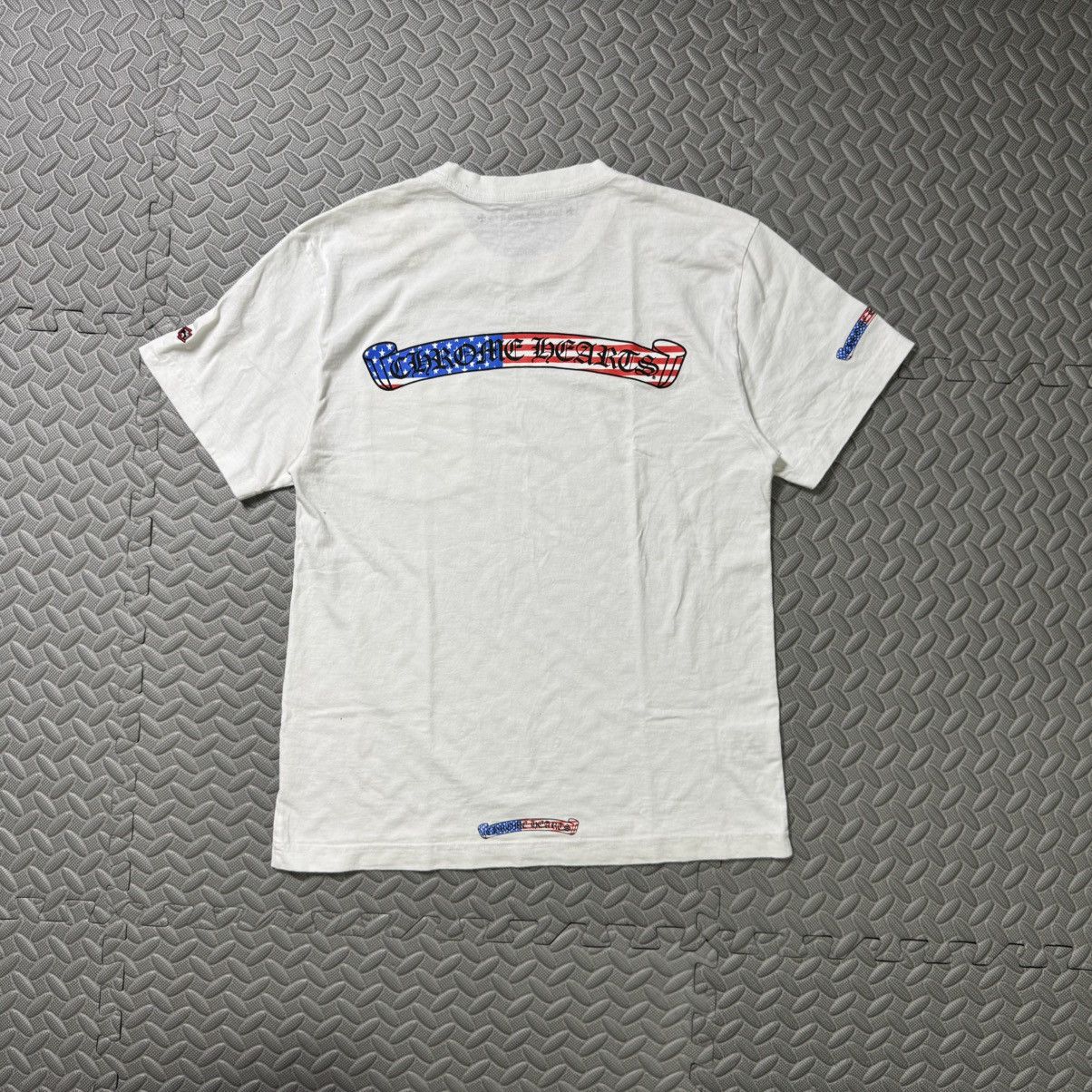 Chrome Hearts MATTY BOY AMERICAN FLAG SCROLL TEE Size US M / EU 48-50 / 2 - 1 Thumbnail