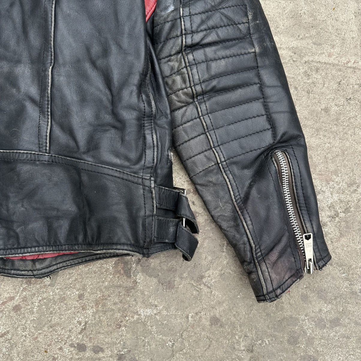 Number (N)ine Vintage Japanese Style Moto Leather Jacket Hype Punk Crazy Size US S / EU 44-46 / 1 - 9 Thumbnail