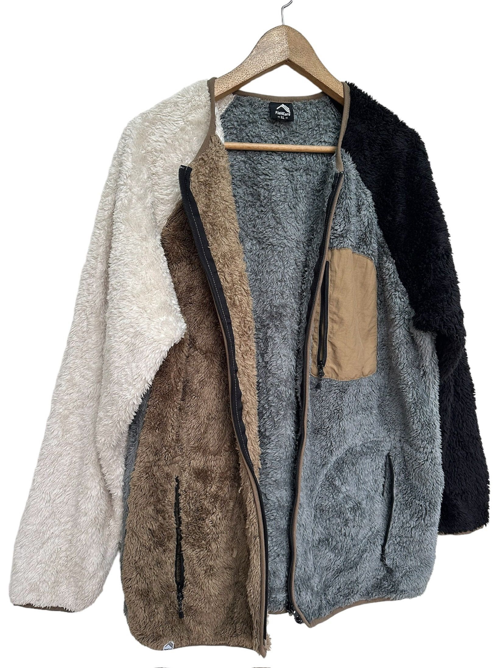 Japanese Brand Japanese Brand Fieldcore Colour Block Fleece Jacket Size US L / EU 52-54 / 3 - 4 Thumbnail