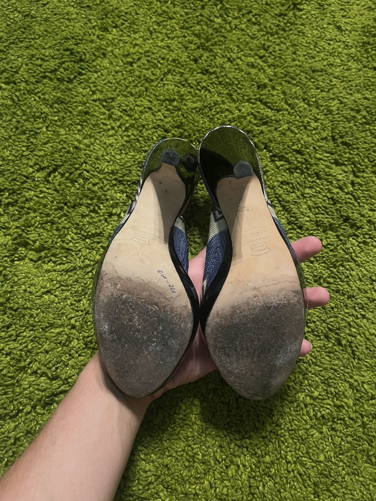 Designer × Missoni × Vintage Missoni 90s vintage coloured pumps heels Size US 8 / IT 38 - 7 Thumbnail