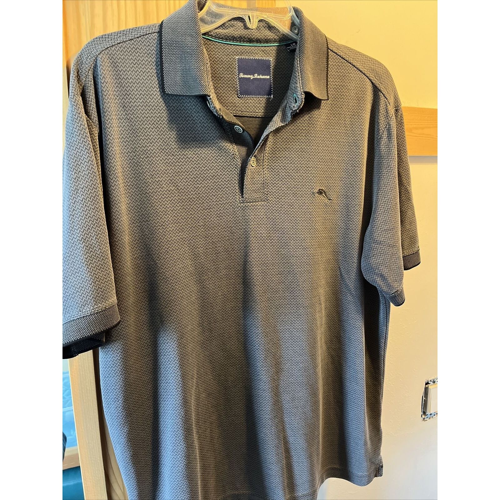 Tommy Bahama Tommy Bahama Men’s Large Gray Modal Blend button Polo Shirt Size US L / EU 52-54 / 3 - 2 Thumbnail