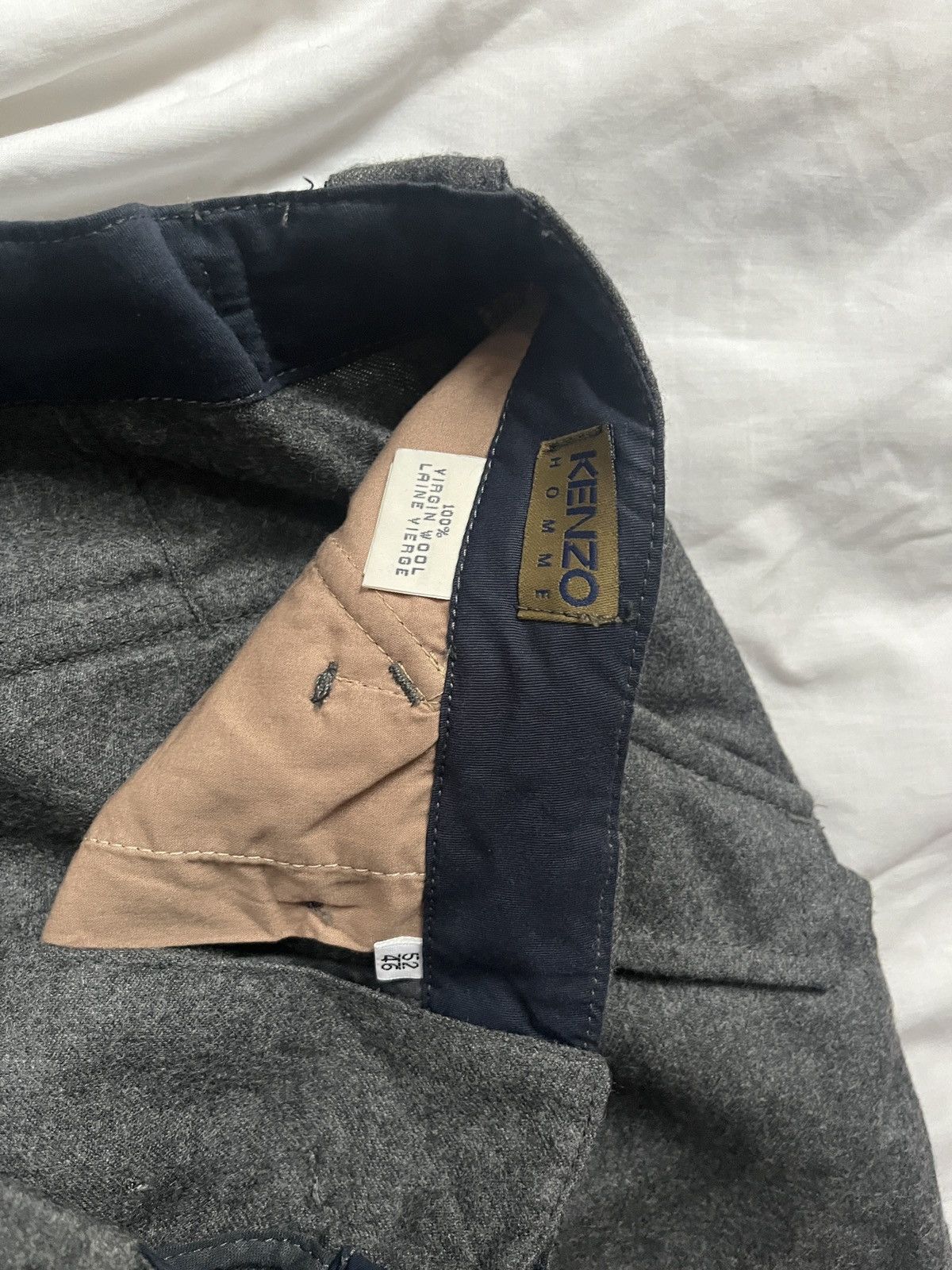 Kenzo Kenzo Homme Wool Smart Pants with Adjustable Waist Size US 32 / EU 48 - 3 Thumbnail