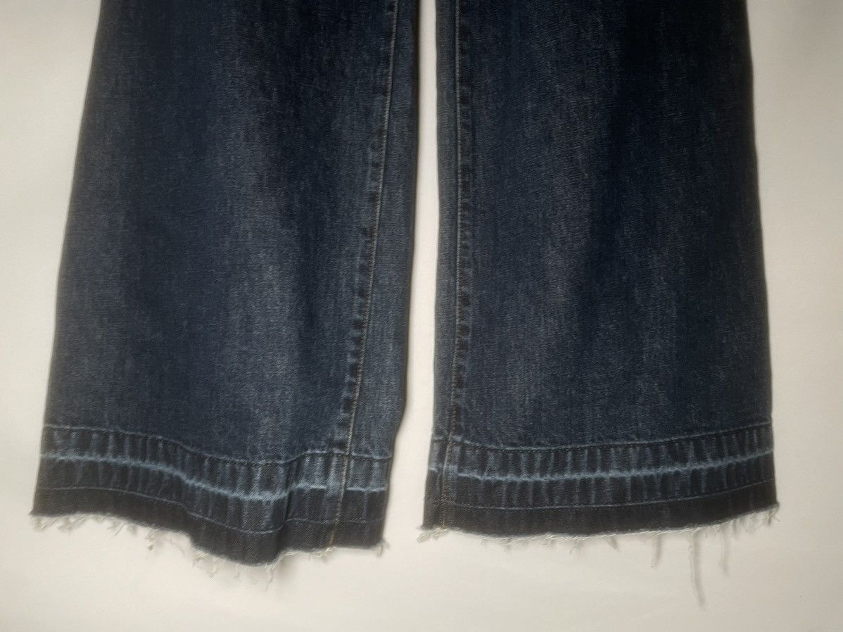 Sacai Sacai Belted Wide Leg Jeans Size 27" / US 4 / IT 40 - 4 Thumbnail