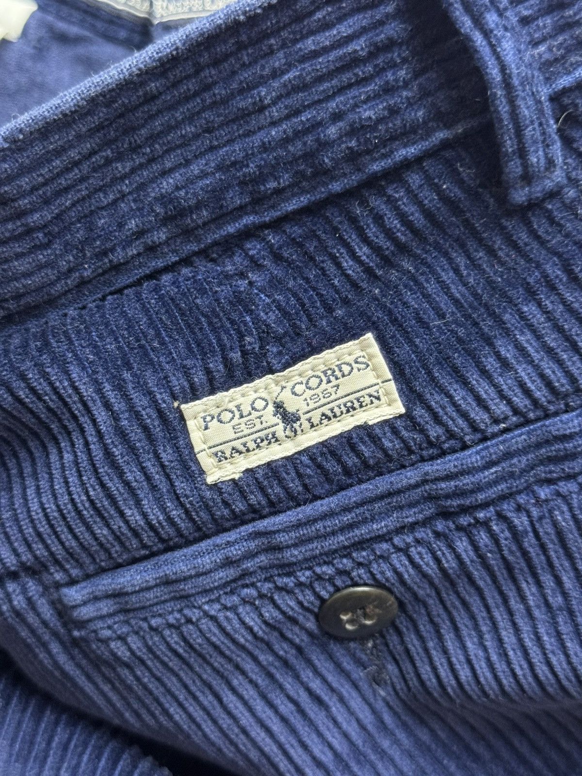 Polo Ralph Lauren Ralph Lauren - Corduroy Blue Regular fit Pants Size US 28 / EU 44 - 8 Thumbnail