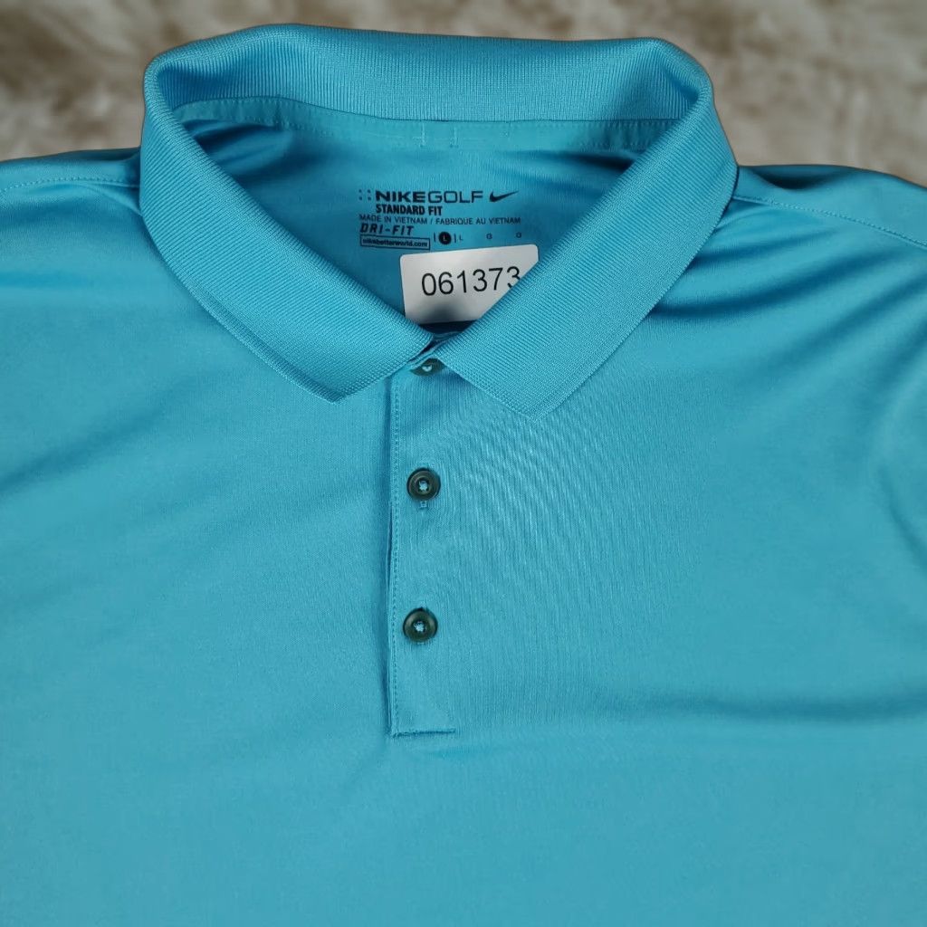 Nike Nike Polo Shirt Mens Size Large Blue Swoosh Golf Casual Short Sleeve Size US L / EU 52-54 / 3 - 1 Thumbnail