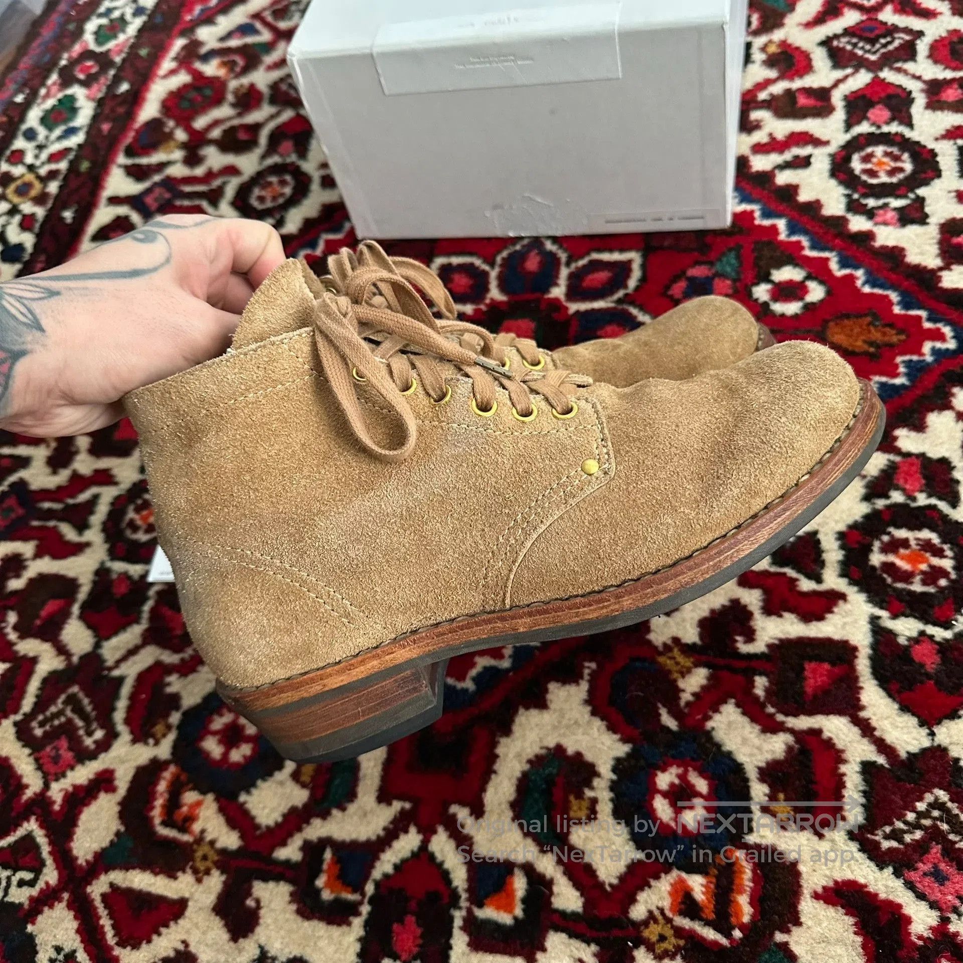 Visvim visvim brigadier suede boots in camel. Size US 8 / EU 41 - 6 Thumbnail