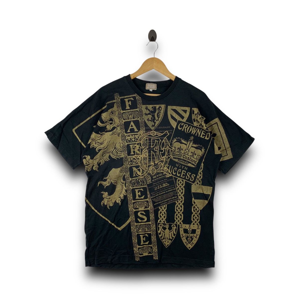 Bullet Noise × Designer × Vintage Vintage 90s FARNESE the royal marine custard powder tee Size US L / EU 52-54 / 3 - 1 Thumbnail