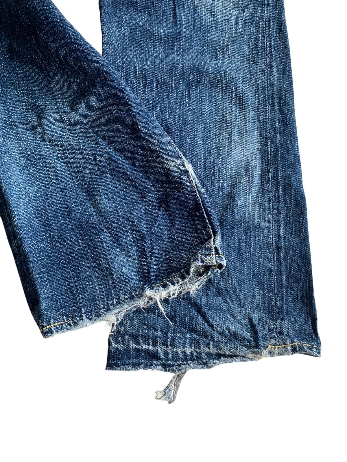 Japanese Brand × Kapital × Vintage BORNFREE 30TH ANNIVERSARY JAPANESE SELVEDGE DISTRESSES DENIM Size US 29 - 11 Thumbnail