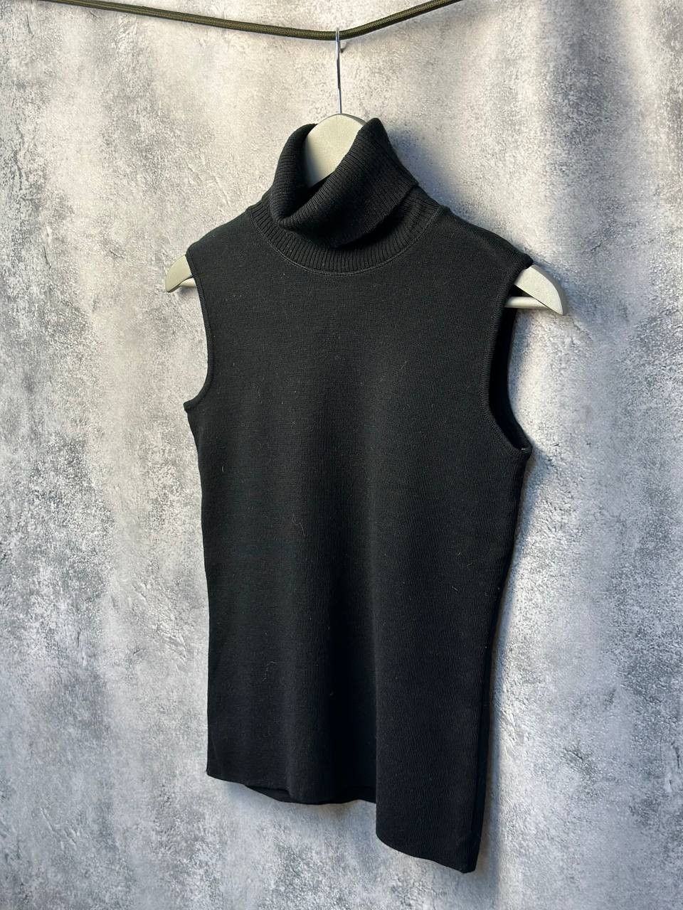 Other Sem Per Lei Turtle Neck Sweater Vest Black Stretched Size M / US 6-8 / IT 42-44 - 1 Thumbnail