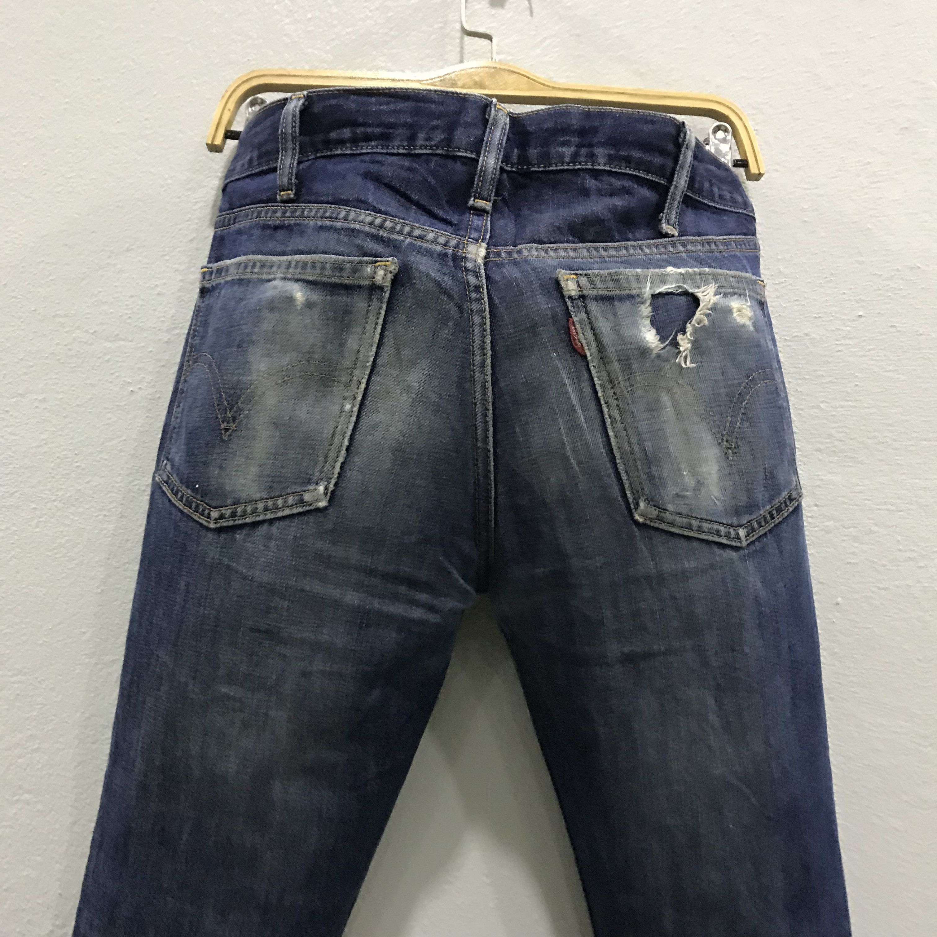Levi's Vintage Levis 606 Slim Tapered Distressed Whiskered Faded Size US 29 - 11 Thumbnail