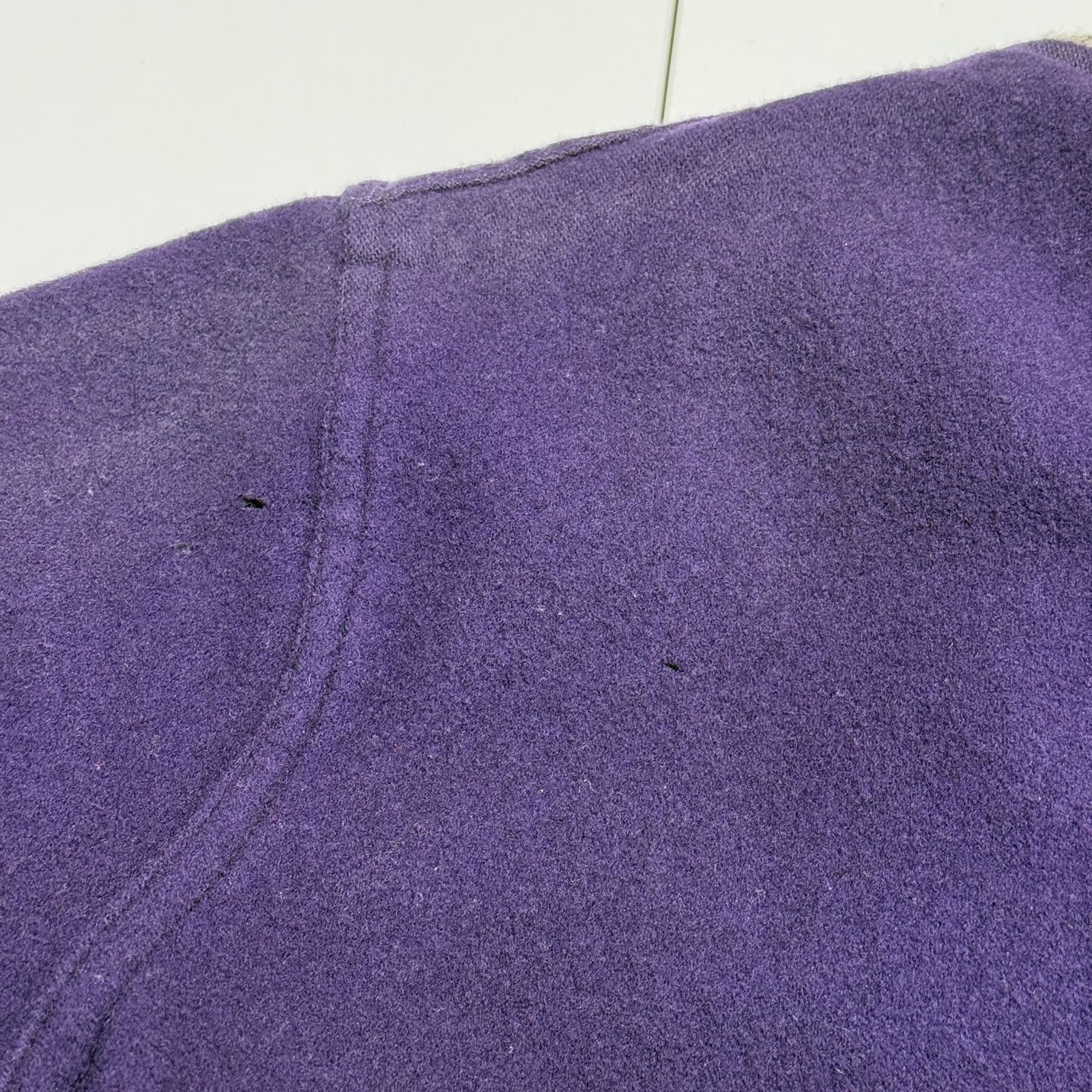 Holloway Vintage Holloway Letterman Jacket Mens 44 Purple Wool Bomber Size US M / EU 48-50 / 2 - 9 Thumbnail